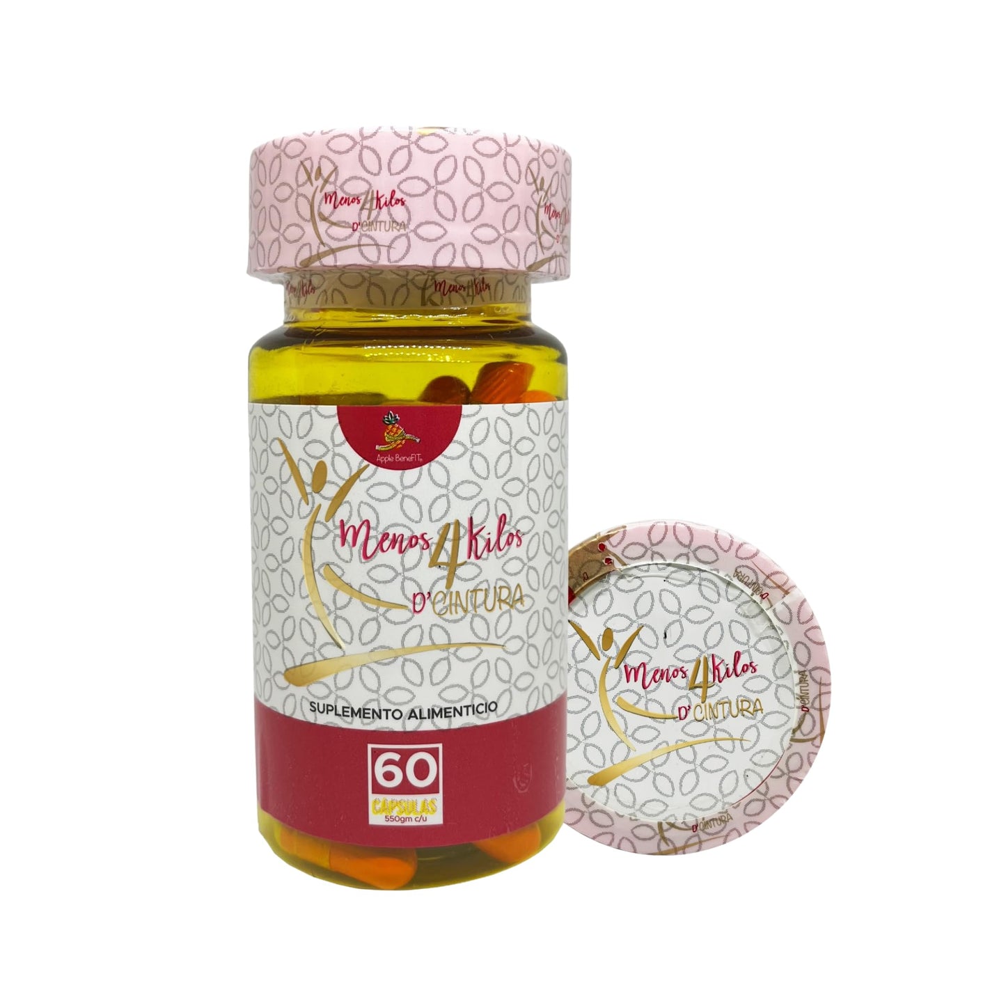 Generic Menos 4 D’ Cintura Herbal Wellness Formula in Capsules with Apple Extract, 60 Capsules