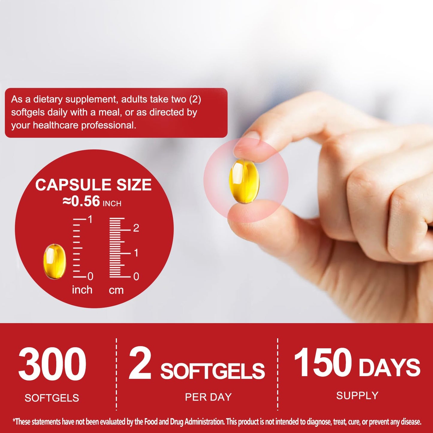 KITNOBLIS Aged Garlic Extract Capsules, 300 Capsules