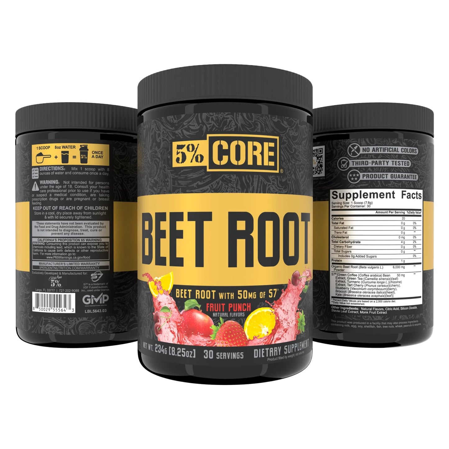 5% Nutrition Organic Core Beet Root Powder 7.51