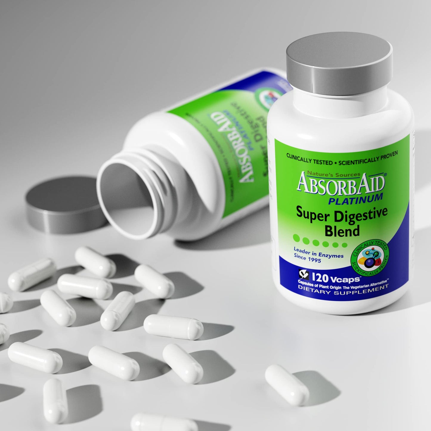 AbsorbAid Platinum Digestive Enzyme Support Capsules 120 Count