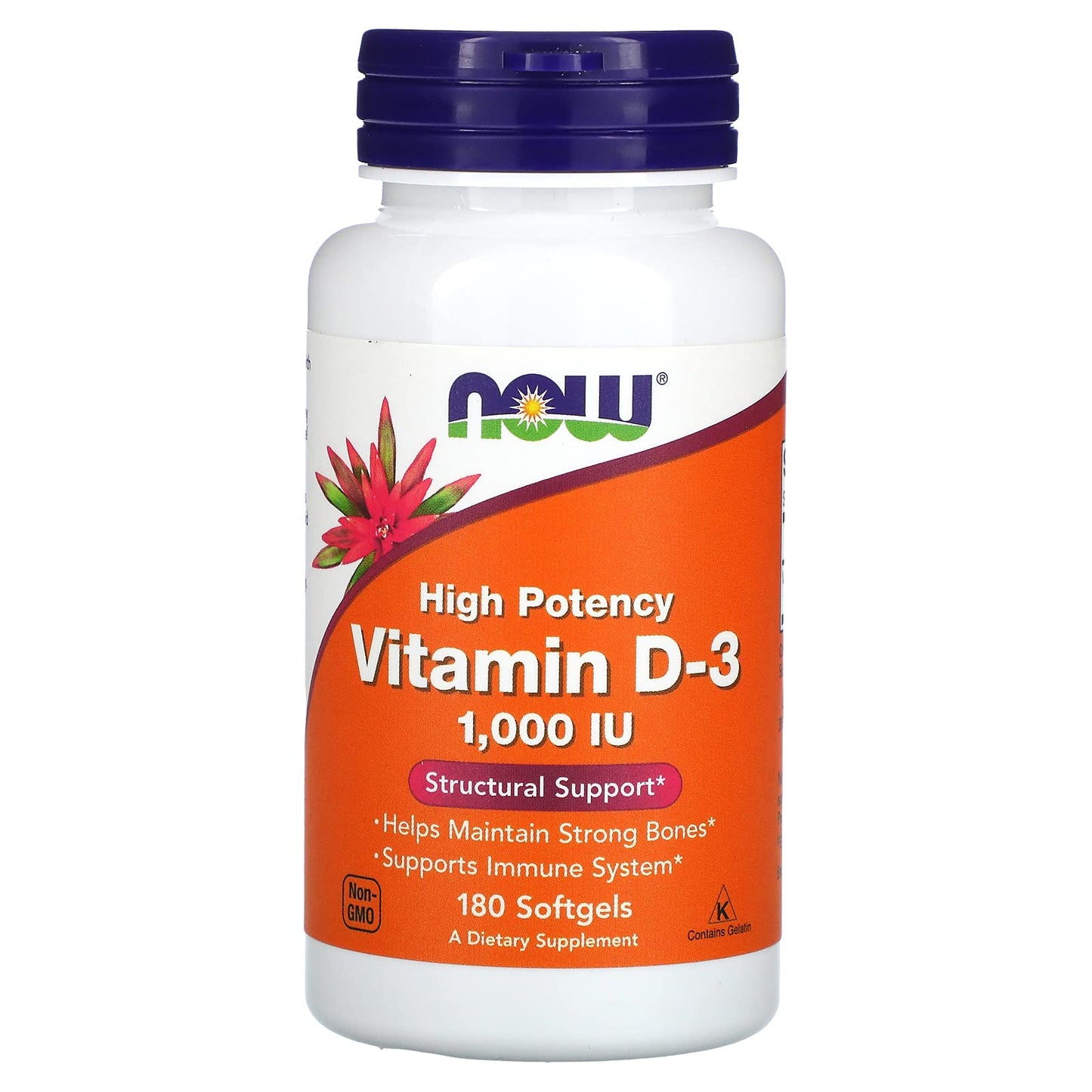 NOW Foods Vitamin D3 1000iu Softgels, 360 Count