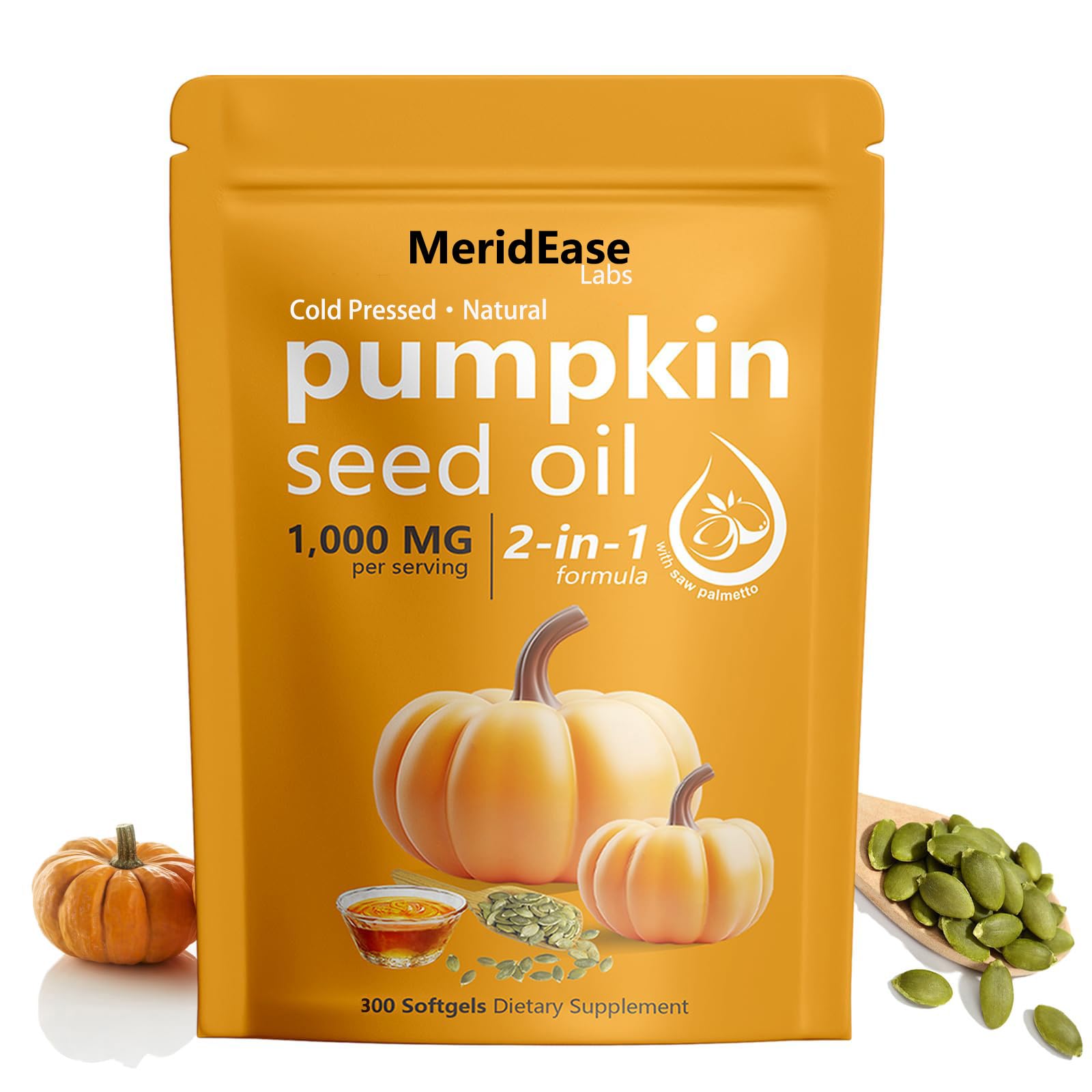 MeridEase Labs Pumpkin Seed Oil Softgels 300