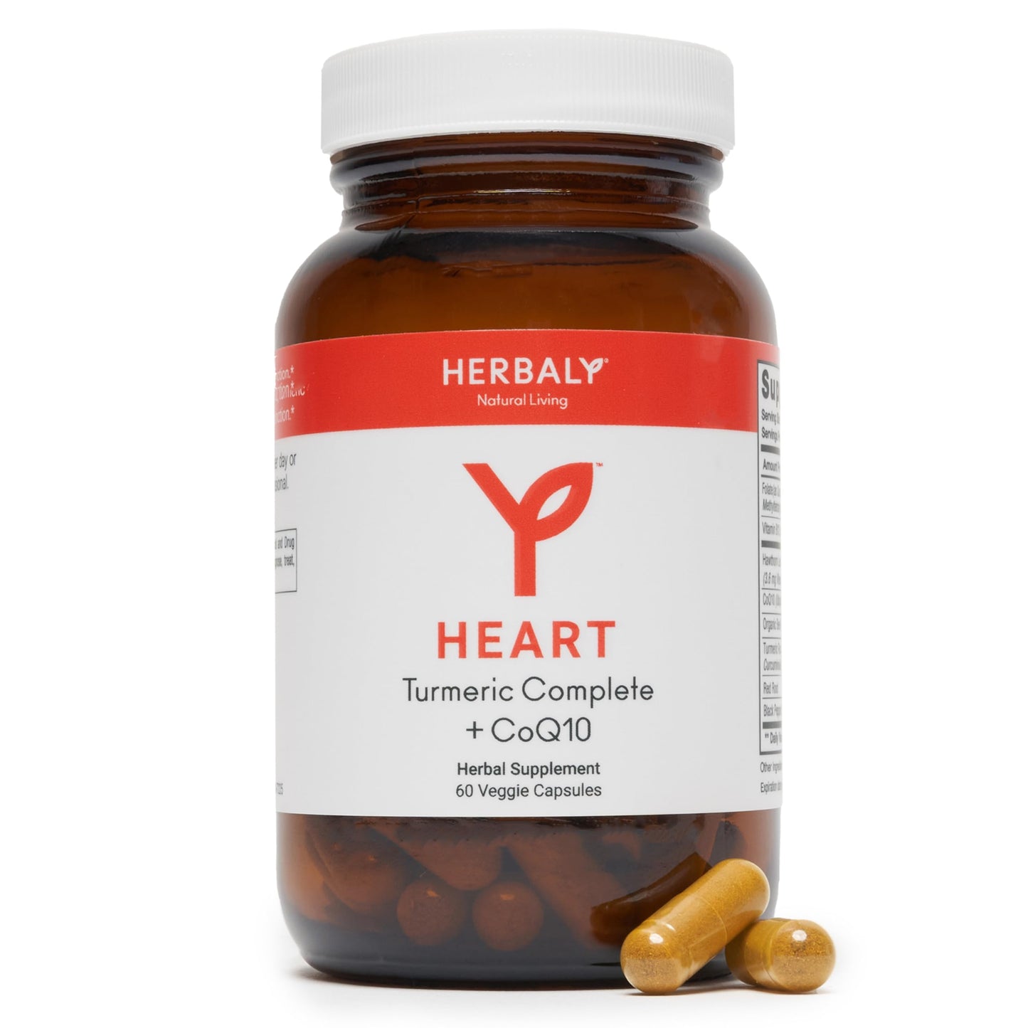 HERBALY Turmeric Complete Plus CoQ10 Capsules, 60 ct