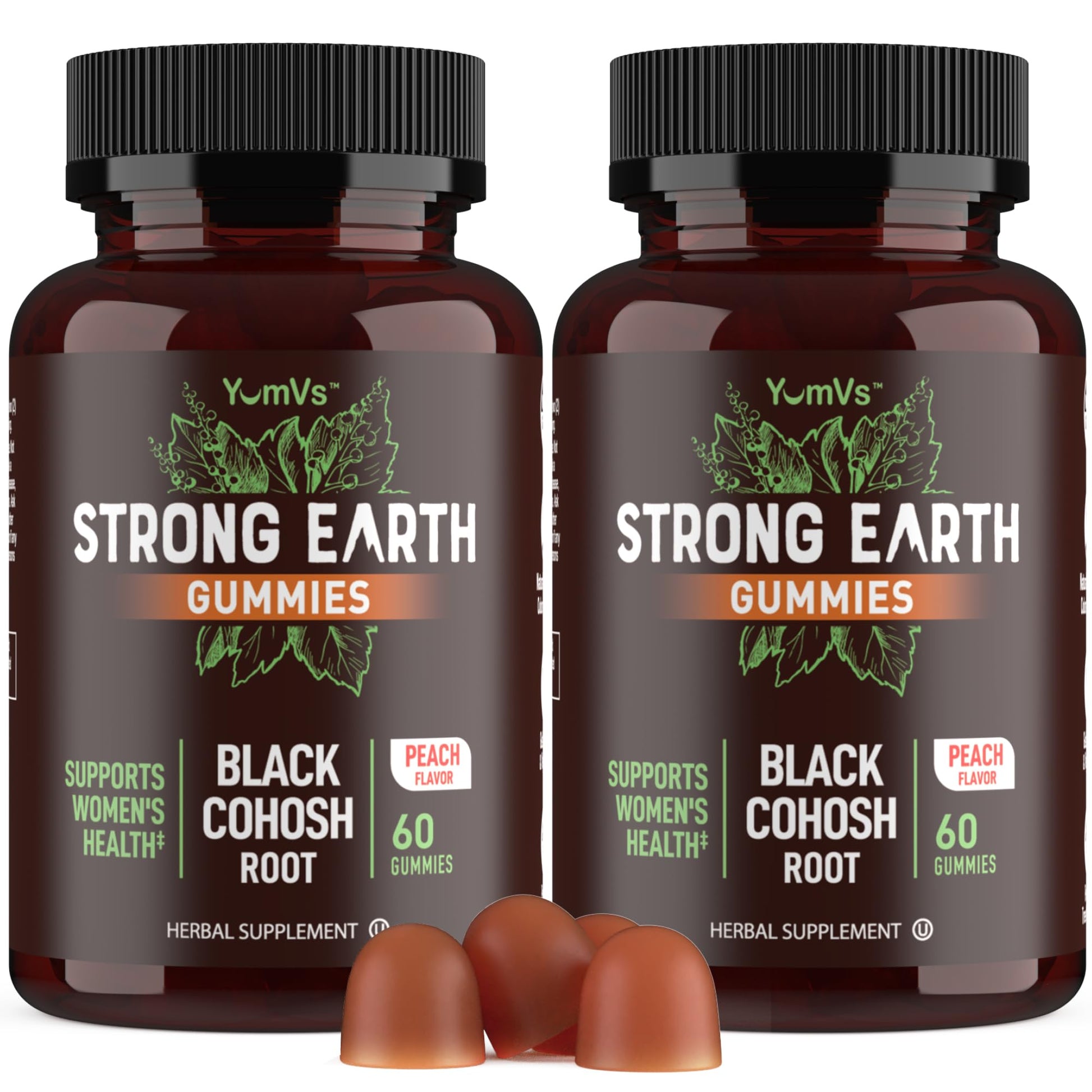 YUM-V'S Strong Earth Black Cohosh Root 50mg Gummy 120