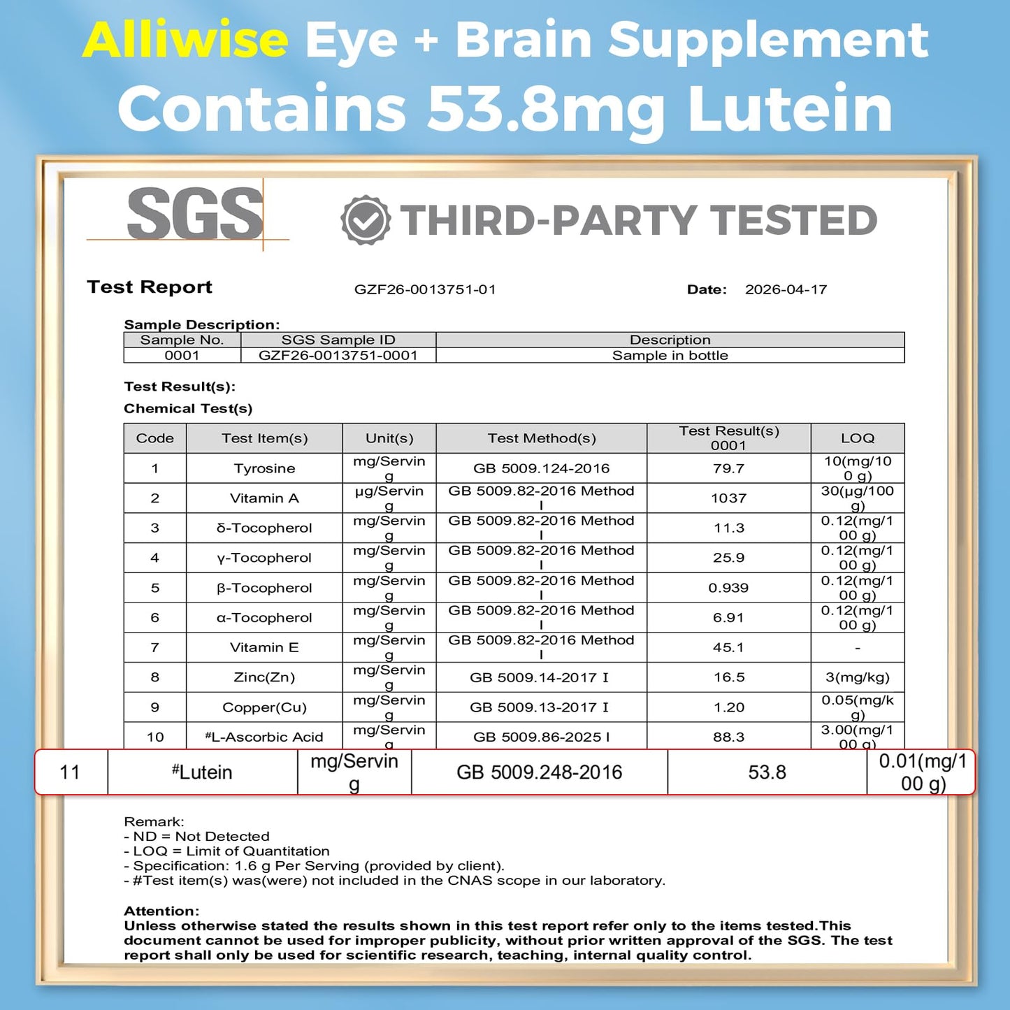Alliwise Eye + Brain Supplements for Memory and Focus, Lutein 40mg, Zeaxanthin, Astaxanthin, Bilberry, Lion’s Mane, Bacopa Monnieri, Ginkgo Biloba, 14 in 1 Eye Vitamins for Adults & Seniors, 120 Capsules