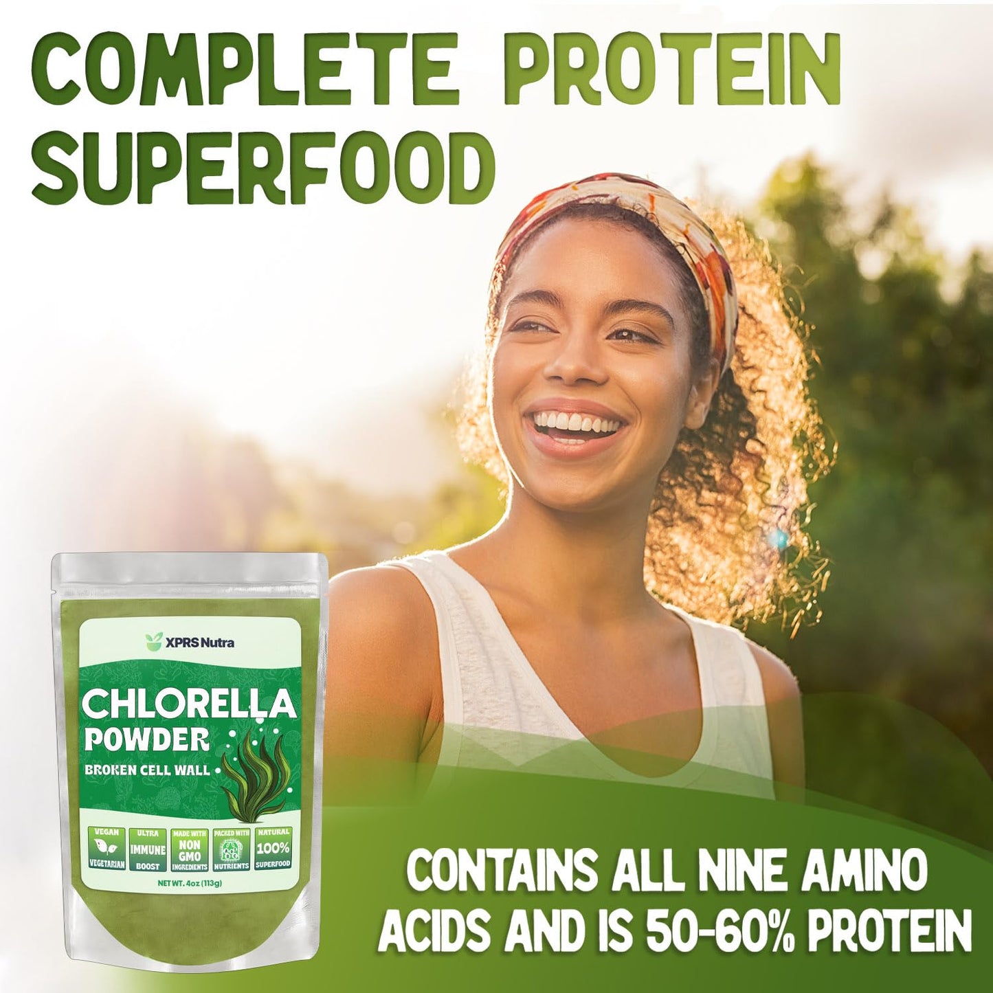 XPRS Nutra Chlorella Powder, 4 Ounce