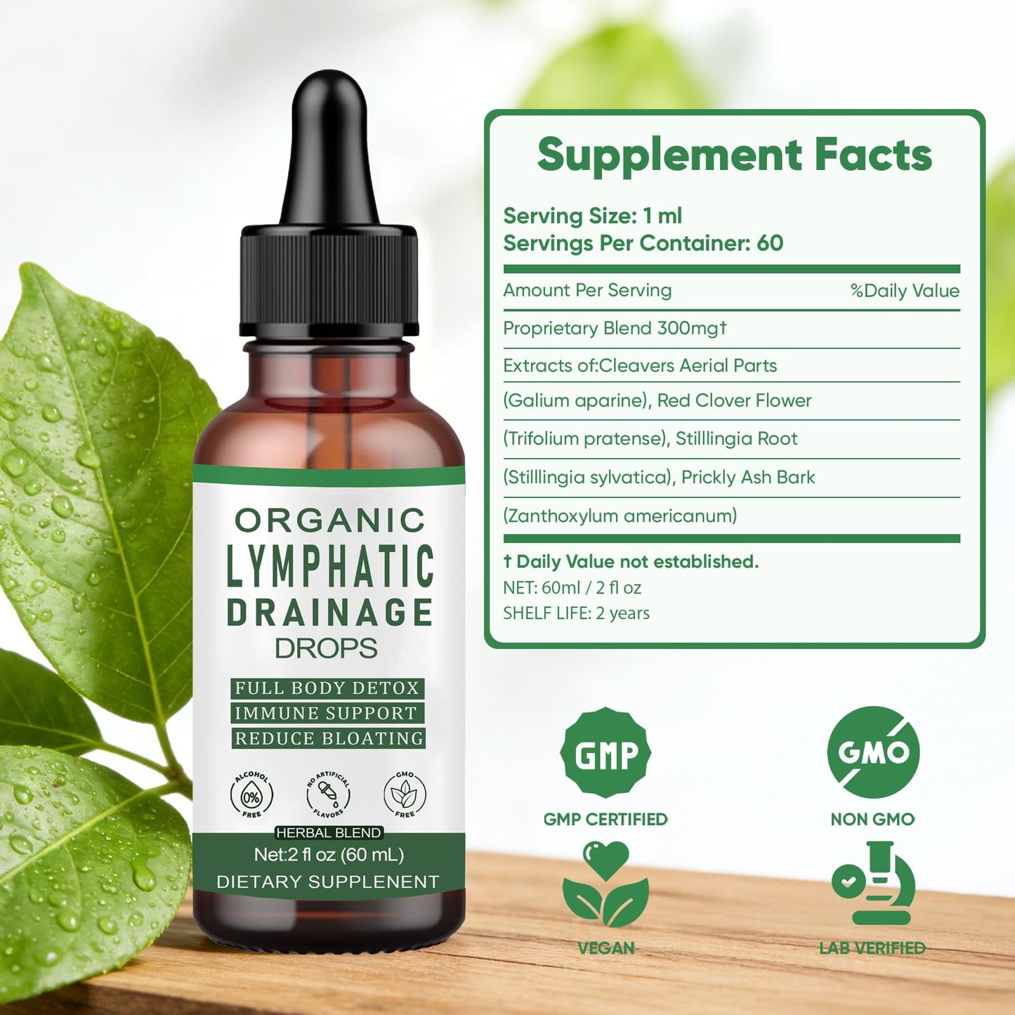 Slifthistle Lymphatic Drainage Drops 1 Capsule