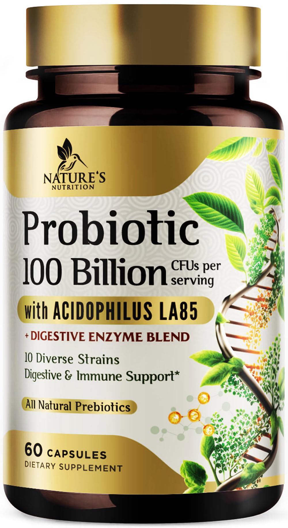 Nature's Nutrition Premium Probiotics Capsule 60 Count