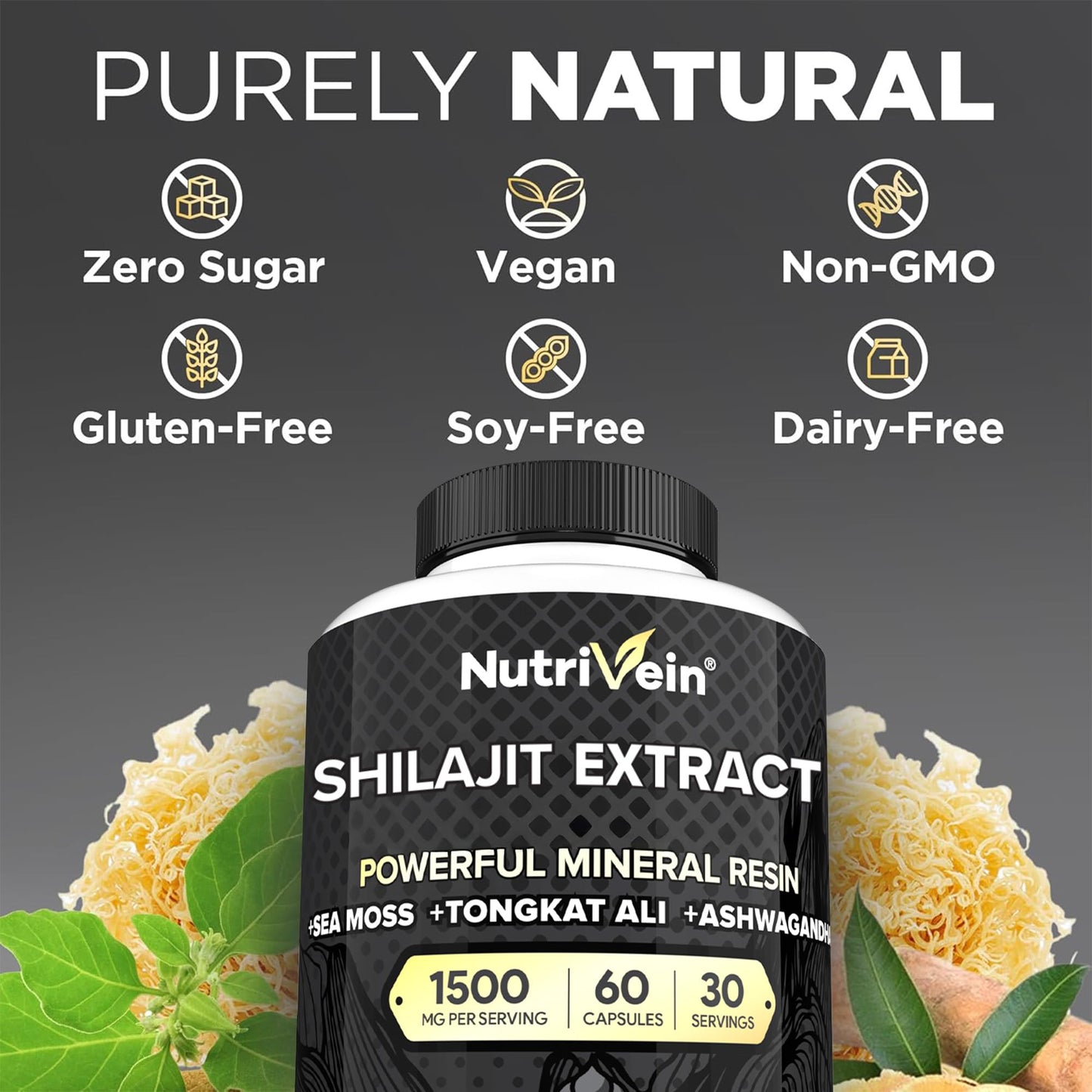 Nutrivein Shilajit Capsule, 60 Capsules