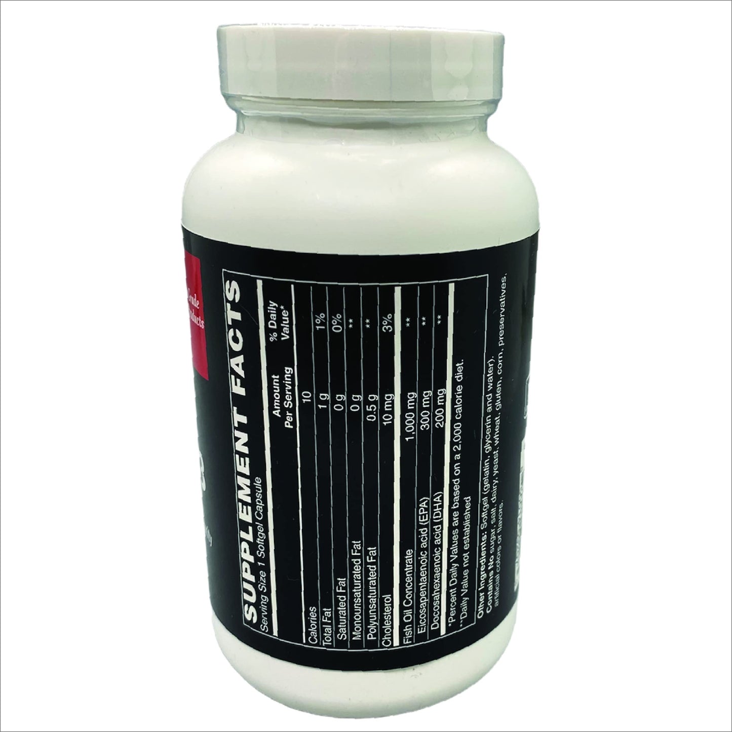 TOUGH-N-TONE Super Omega-3 High Potency Fish Oil with 300mg EPA and 200mg DHA Softgels 120 Count