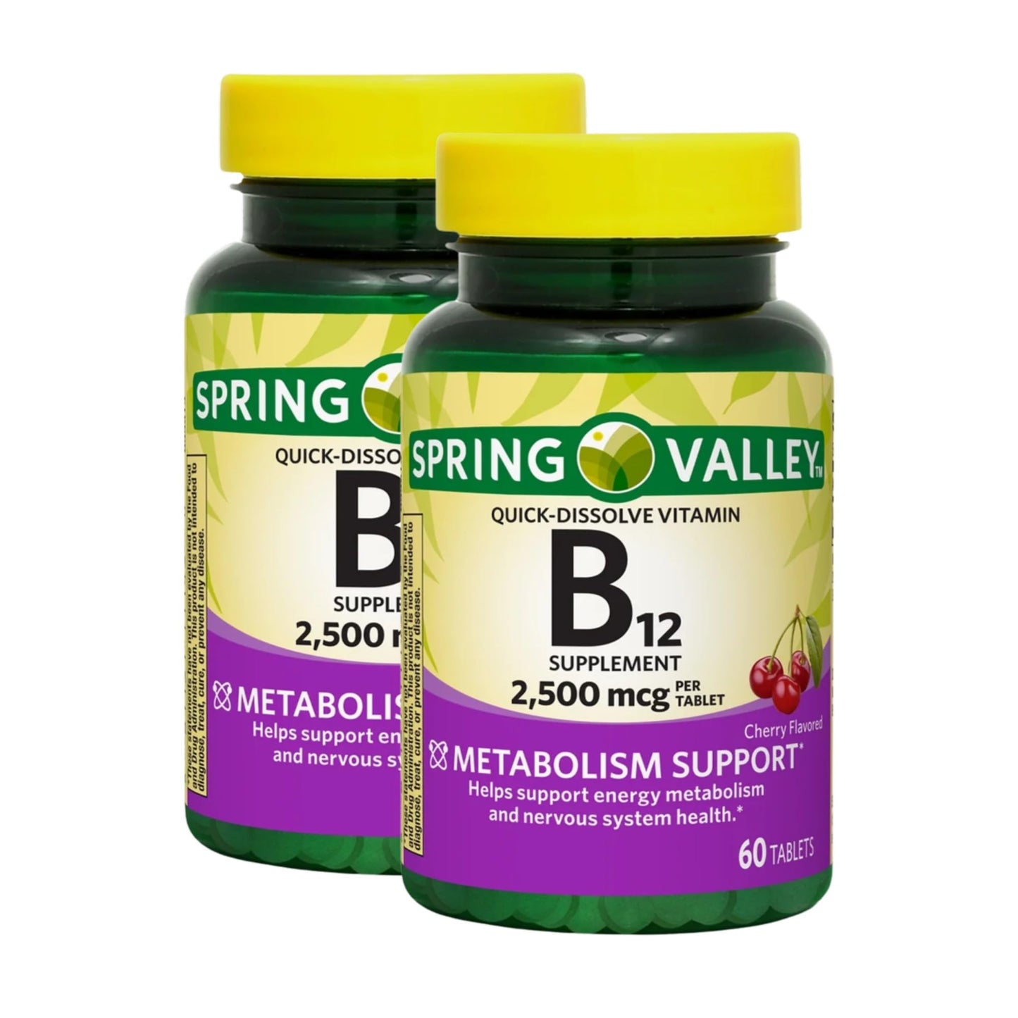 Unique Bundle Store Vitamin B12 2500 mcg Quick-Dissolve Tablets, 60 Count