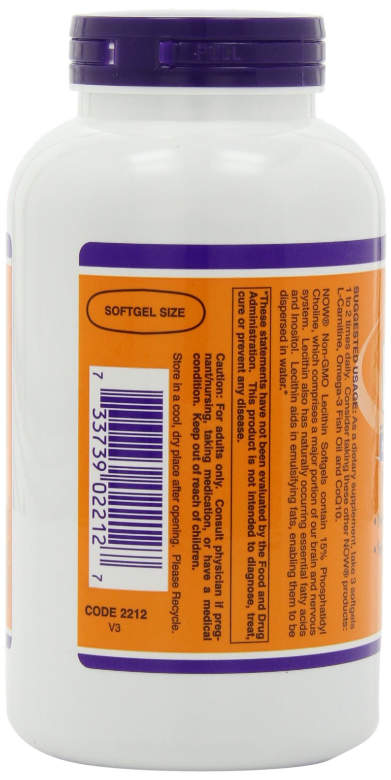NOW Foods Lecithin Softgels, 400-Count