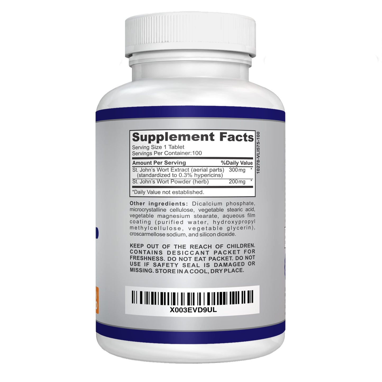 O!VITA St. John's Wort 500mg Tablet, 100 Count