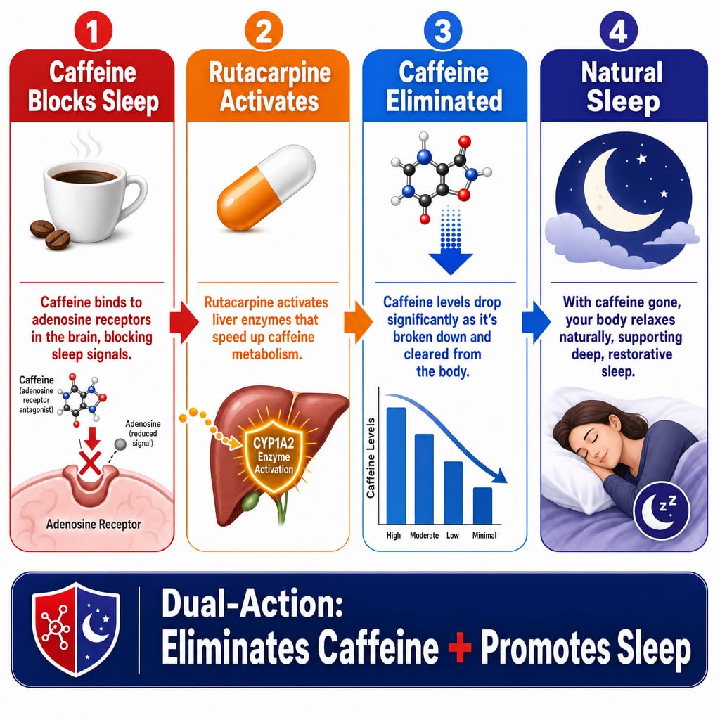 Natural Nutrition Works Shut Eye Sleep Aid Supplement with Rutacarpine 60 Capsules