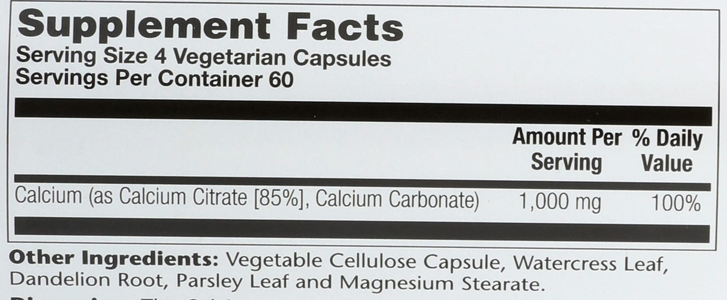 SOLARAY Calcium Citrate Capsule, 240