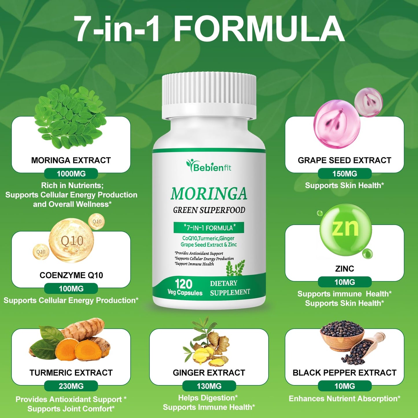 Bebien fit Moringa Capsule 120 Count