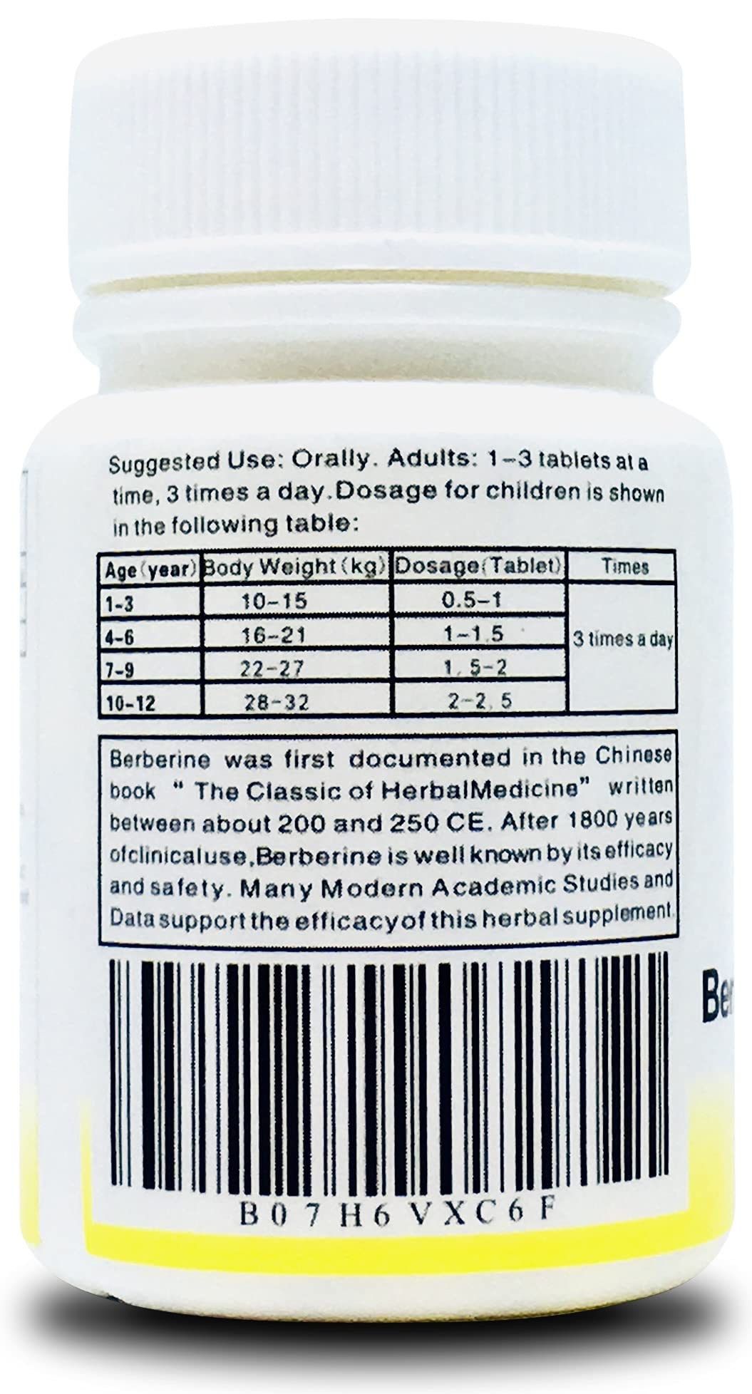 Kangyacare Berberine Herbal Pills - Huang Lian Su (黄连素) - Berberine Extract Tablet, 100 Count