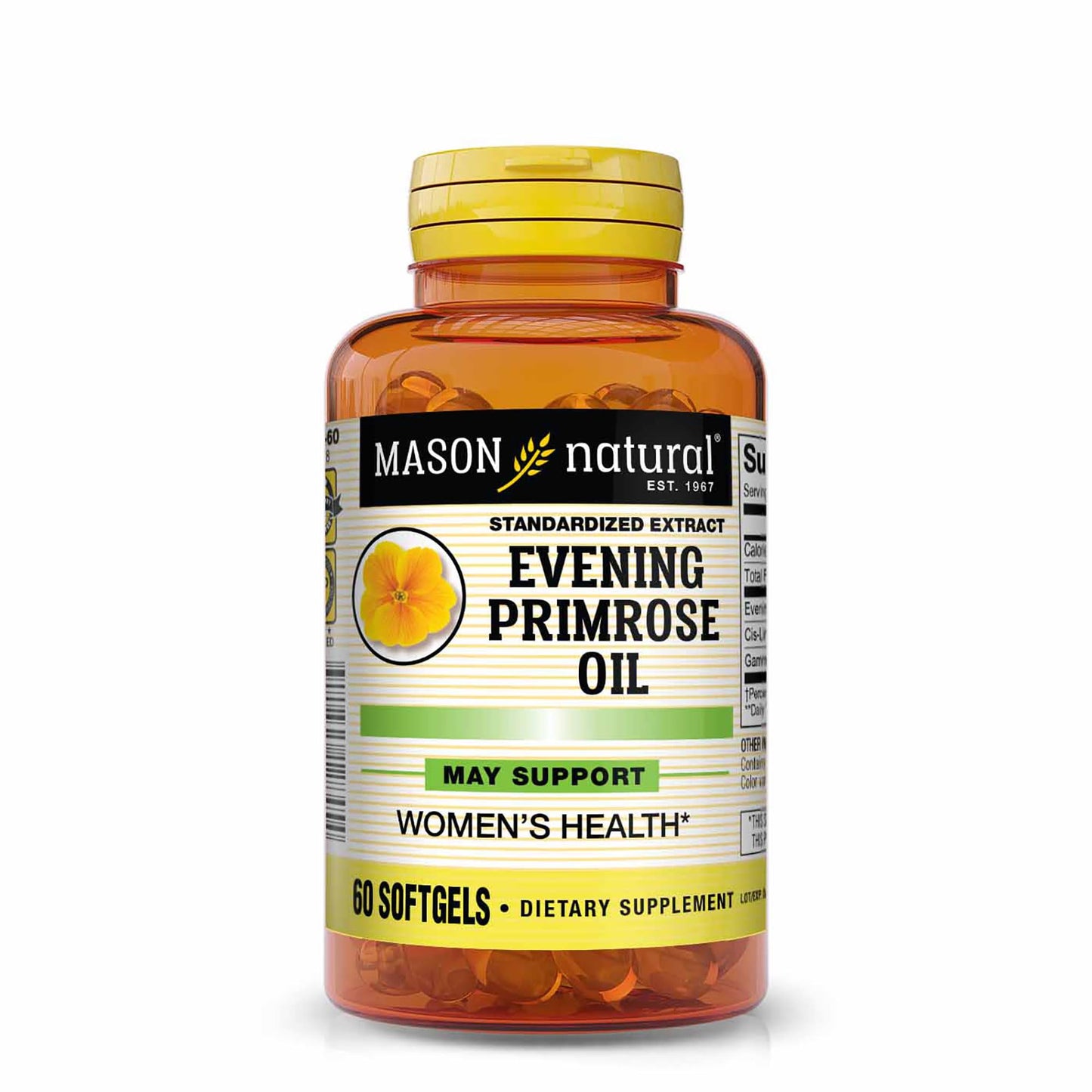 Mason Natural Evening Primrose Oil 1000 mg Softgels, 60 Count