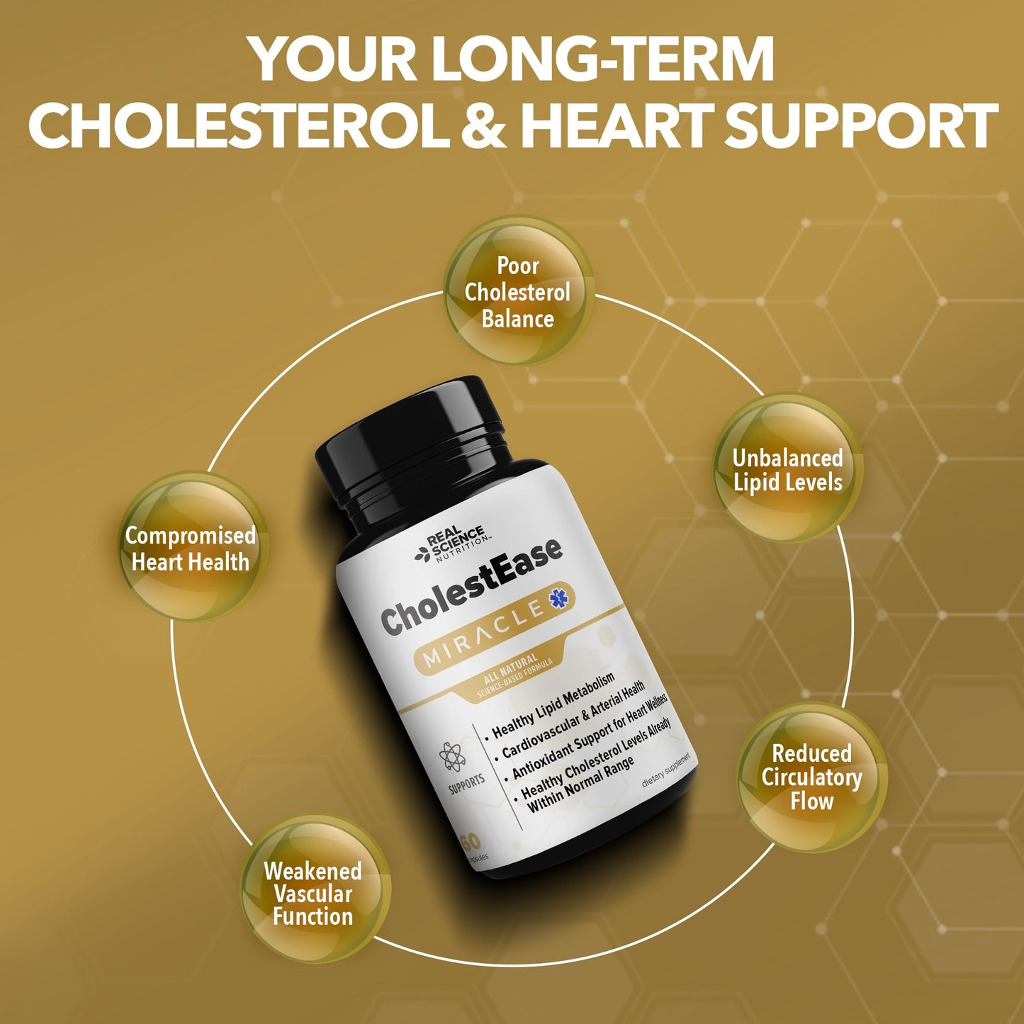 Real Science Nutrition CholestEase Capsules 60 Capsules