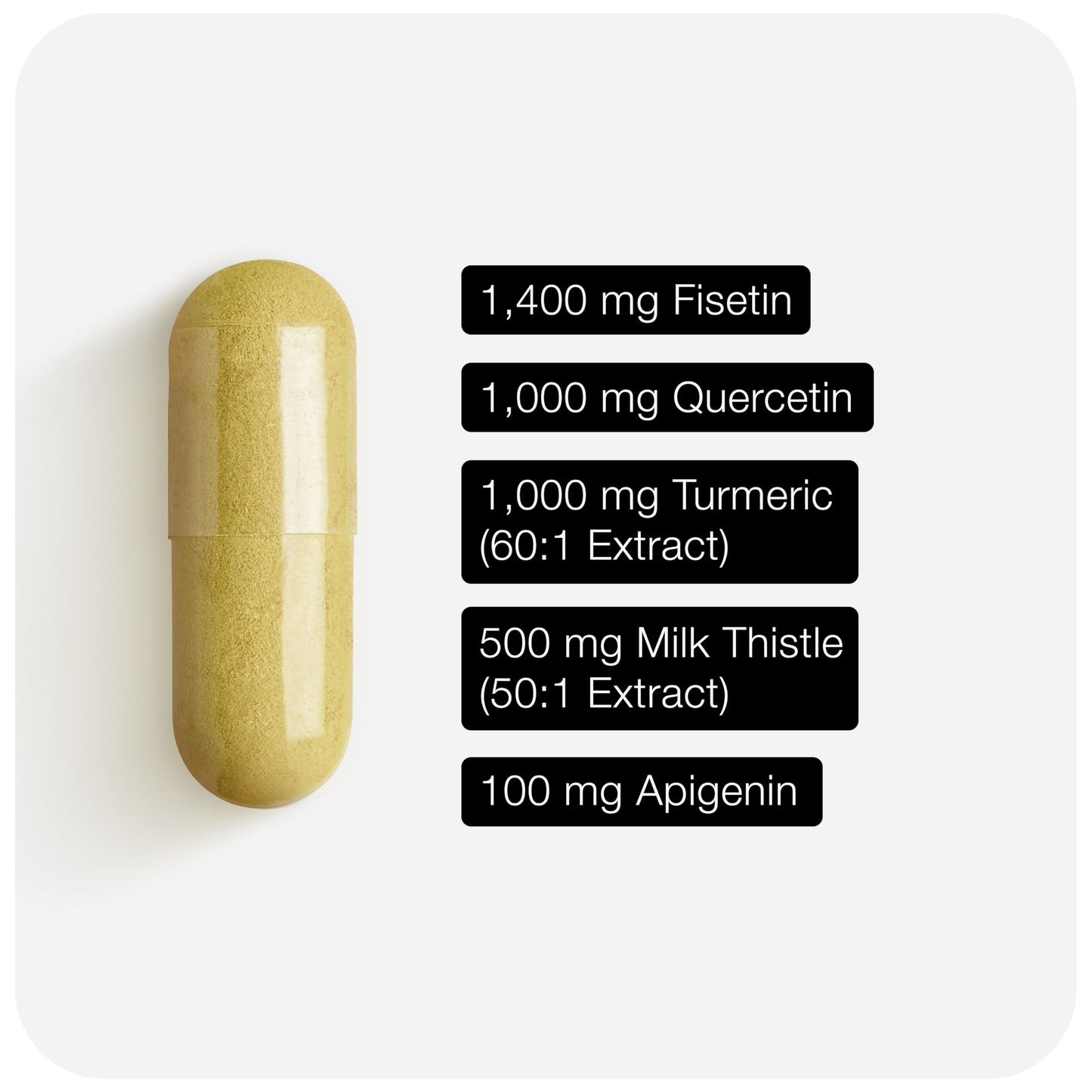Toniiq Fisetin Supplement Capsule 60 Count