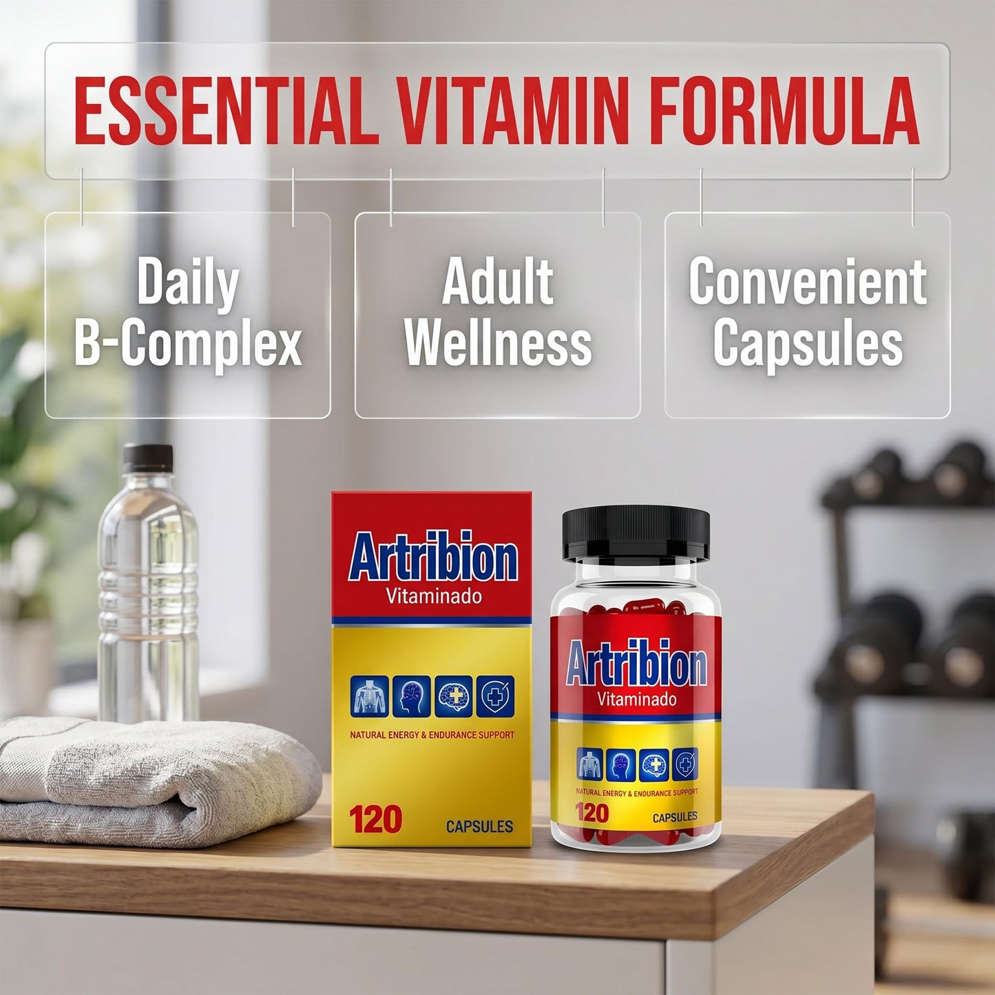 NAPEXIX Artribion Vitaminado MAX B-Complex Capsules 120 Count