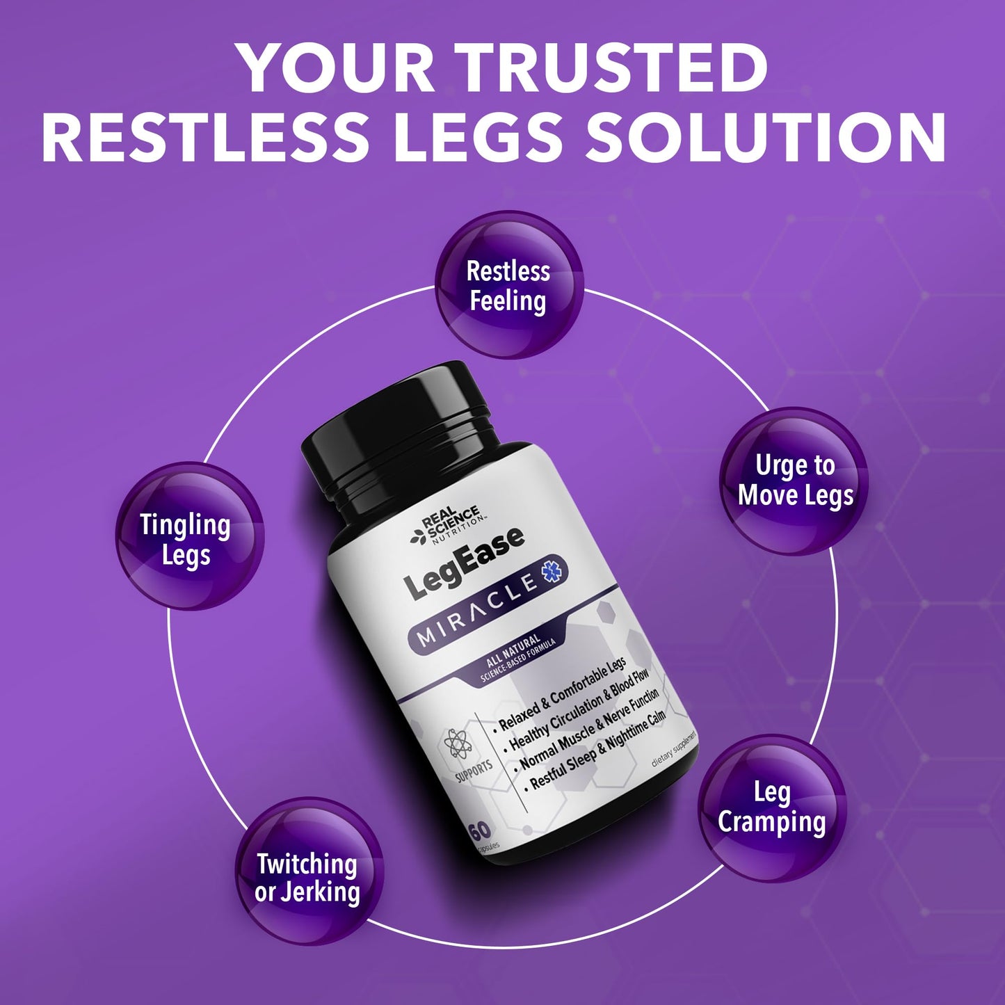 Real Science Nutrition LegEase Miracle Capsule 60 Capsules