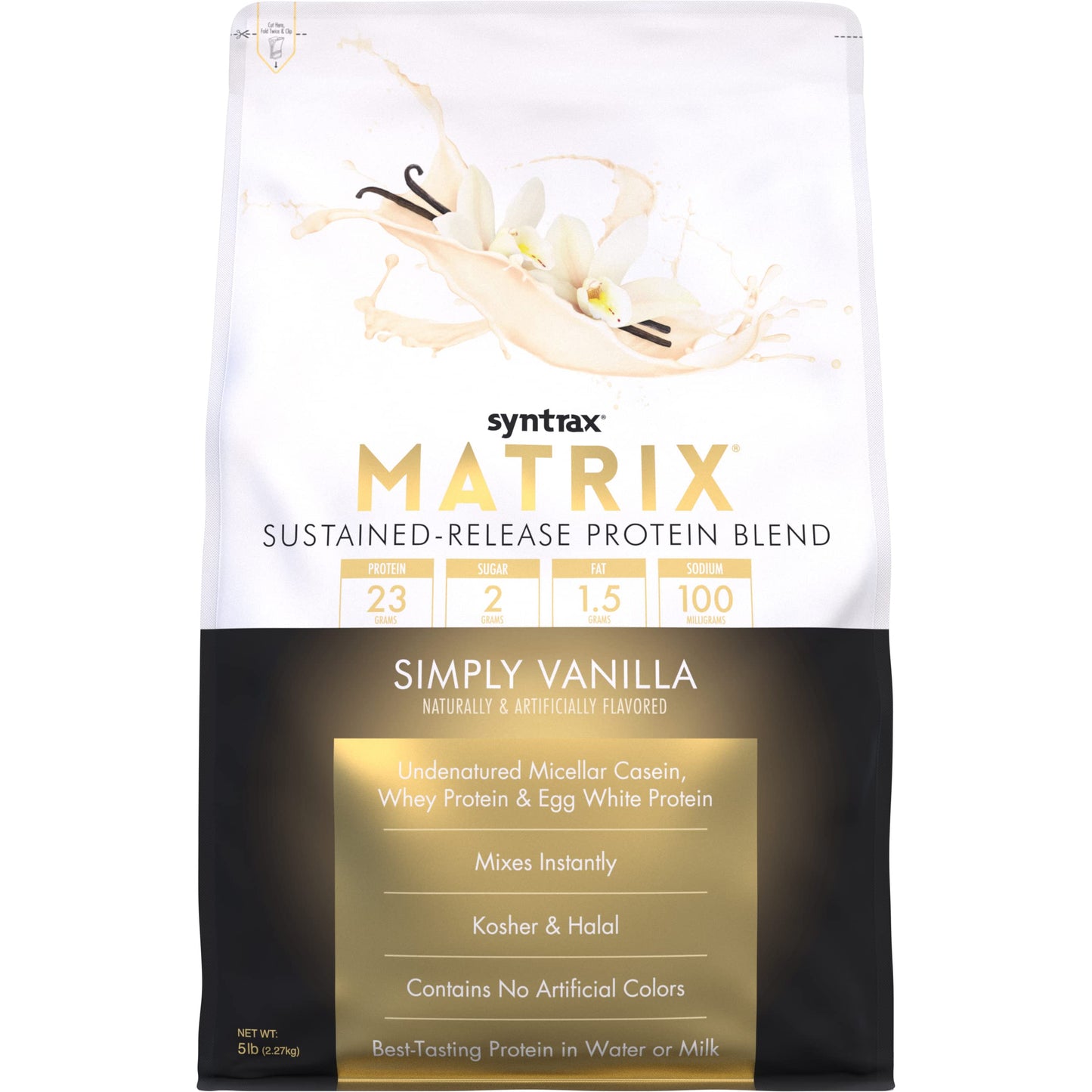 Nashua Nutrition Syntrax Matrix 5.0 Simply Vanilla Protein Powder, 80 Servings