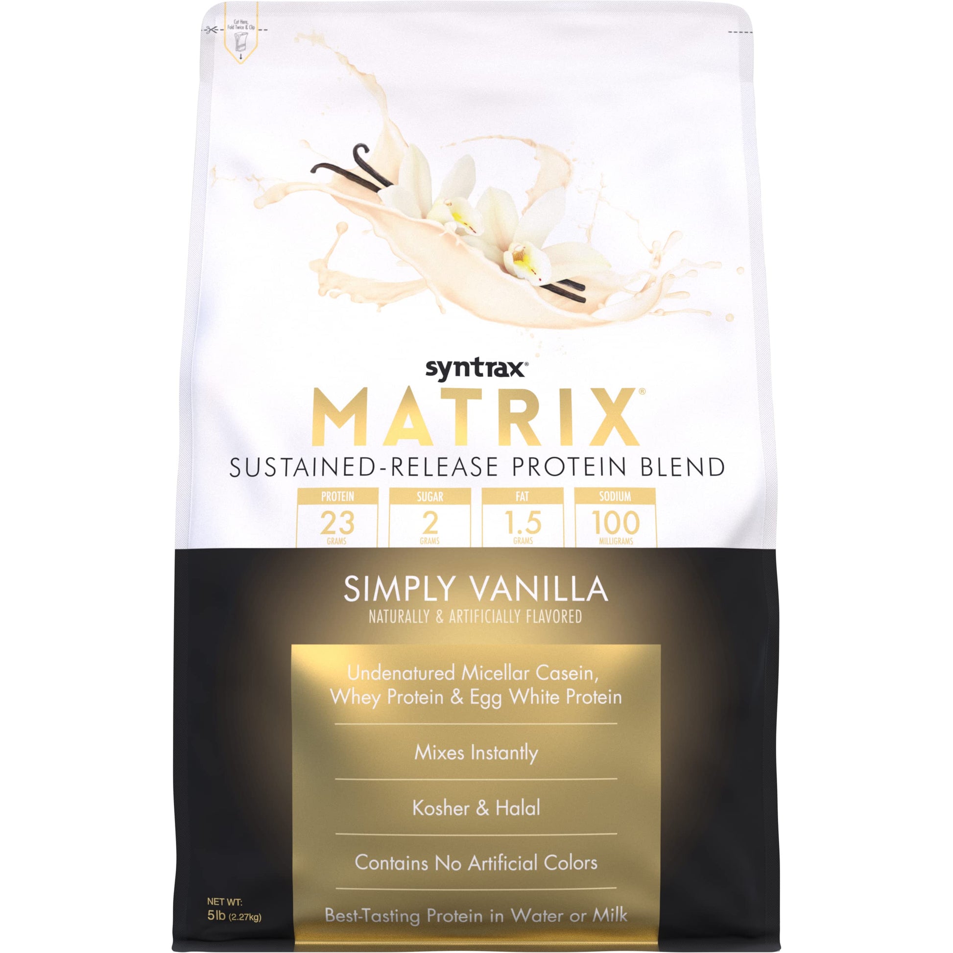 Nashua Nutrition Syntrax Matrix 5.0 Simply Vanilla Protein Powder, 80 Servings