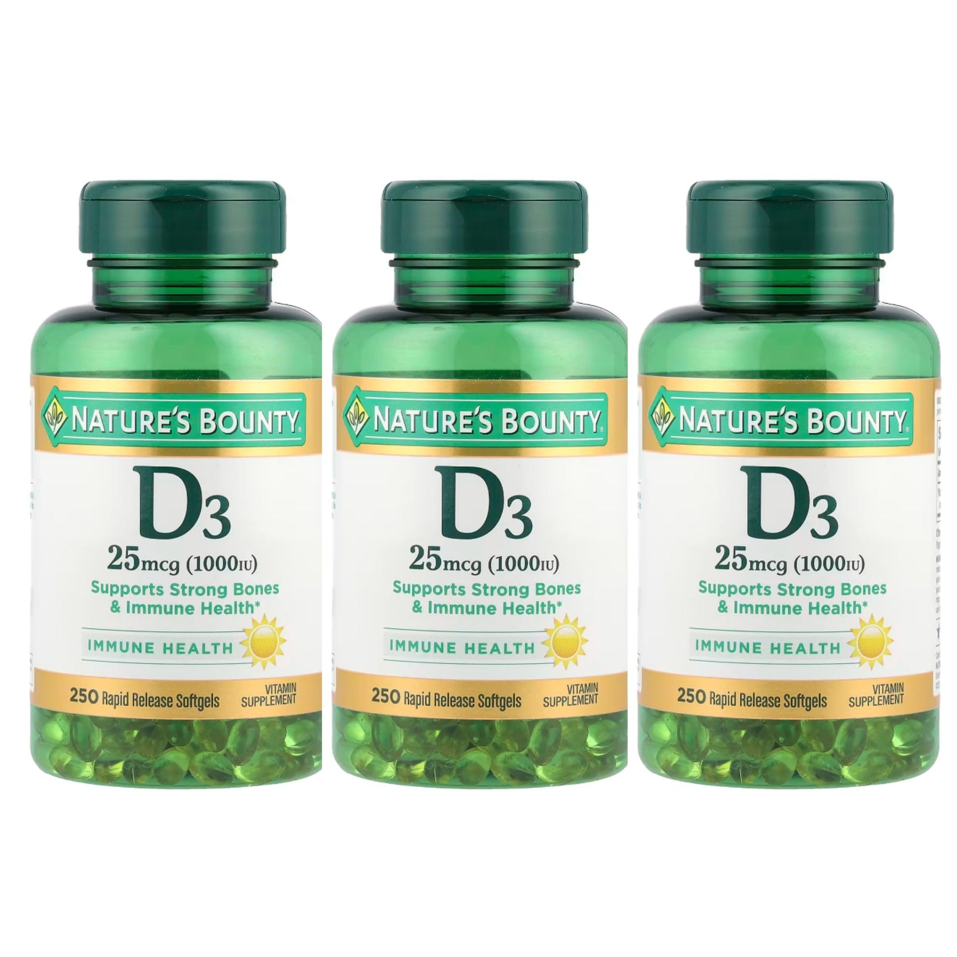 Nature's Bounty Vitamin D3-1000 IU Softgel 750
