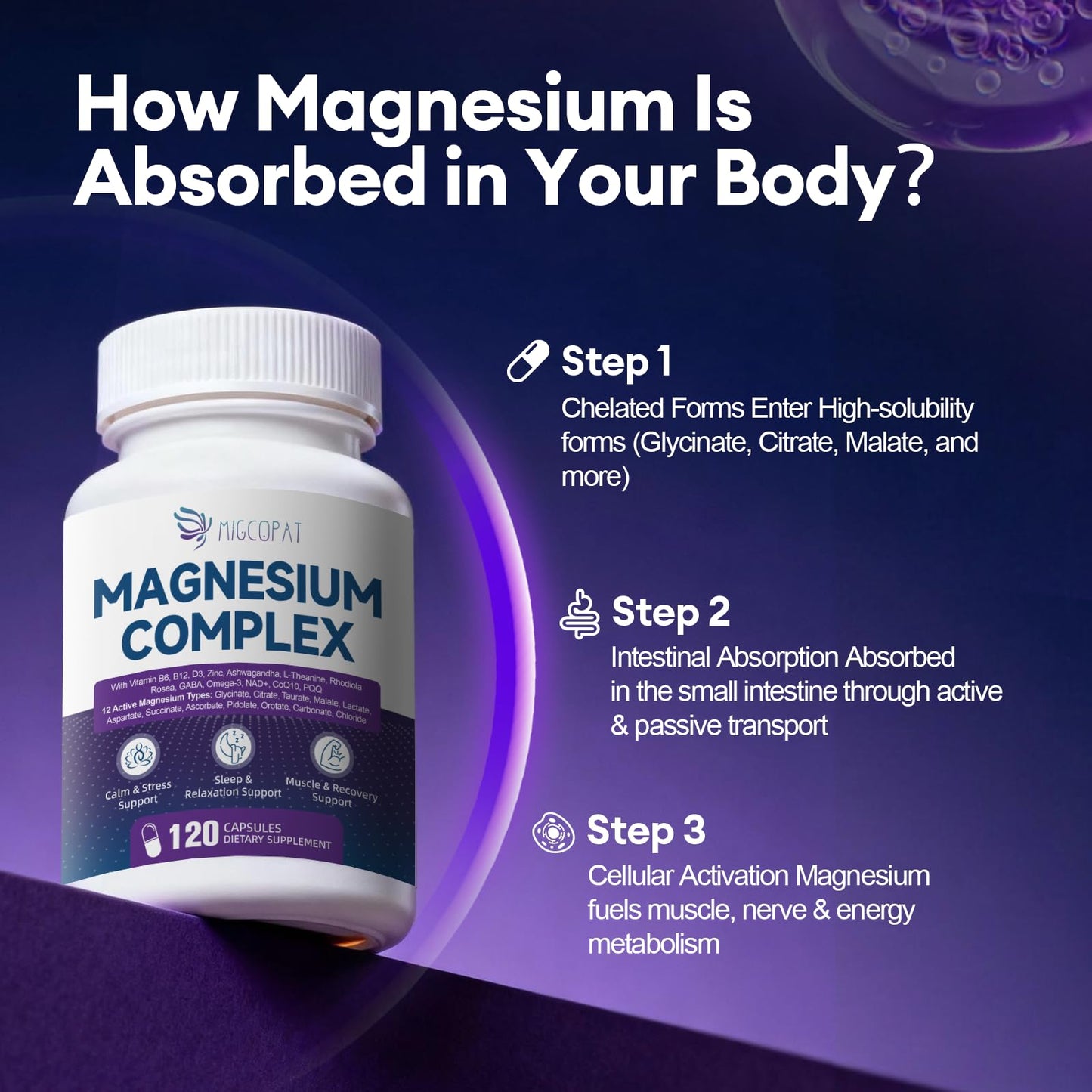 Migcopat Magnesium Complex 120 Capsules