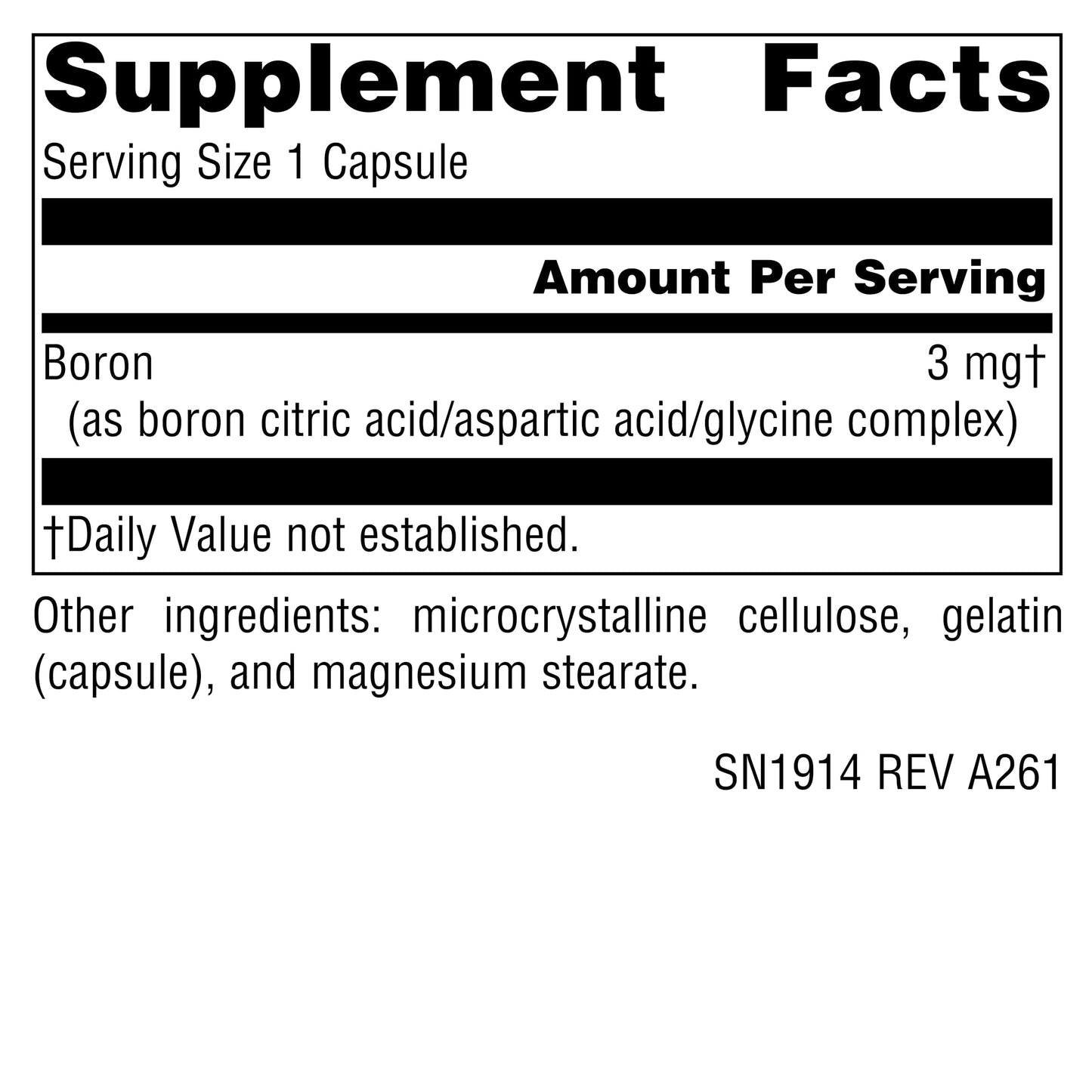 Source Naturals Triple Boron, Three Forms for Optimal Bioavailability 3 mg Capsules, 200 Count