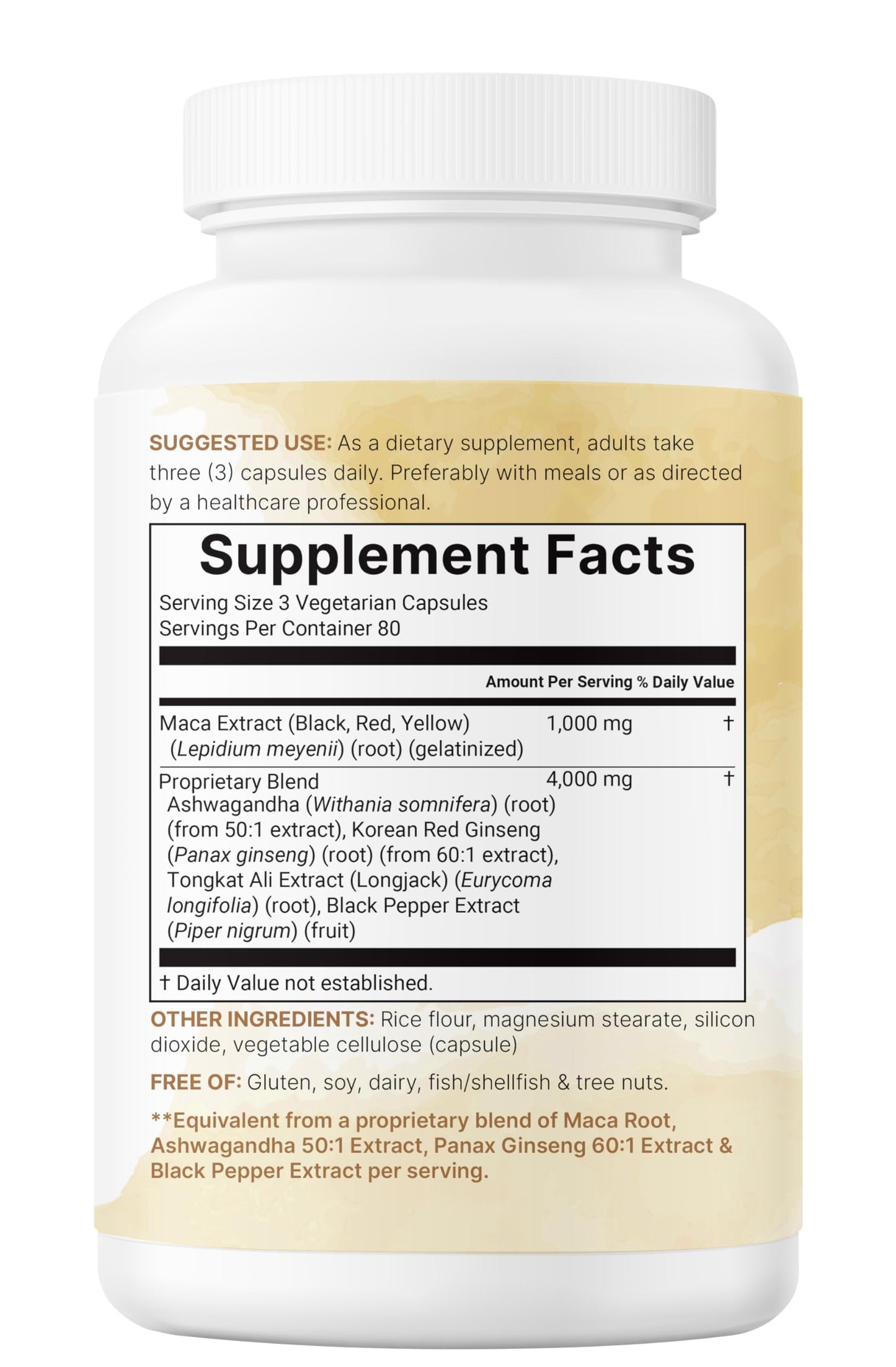 Micro Ingredients Maca Root Capsules, 240 Count