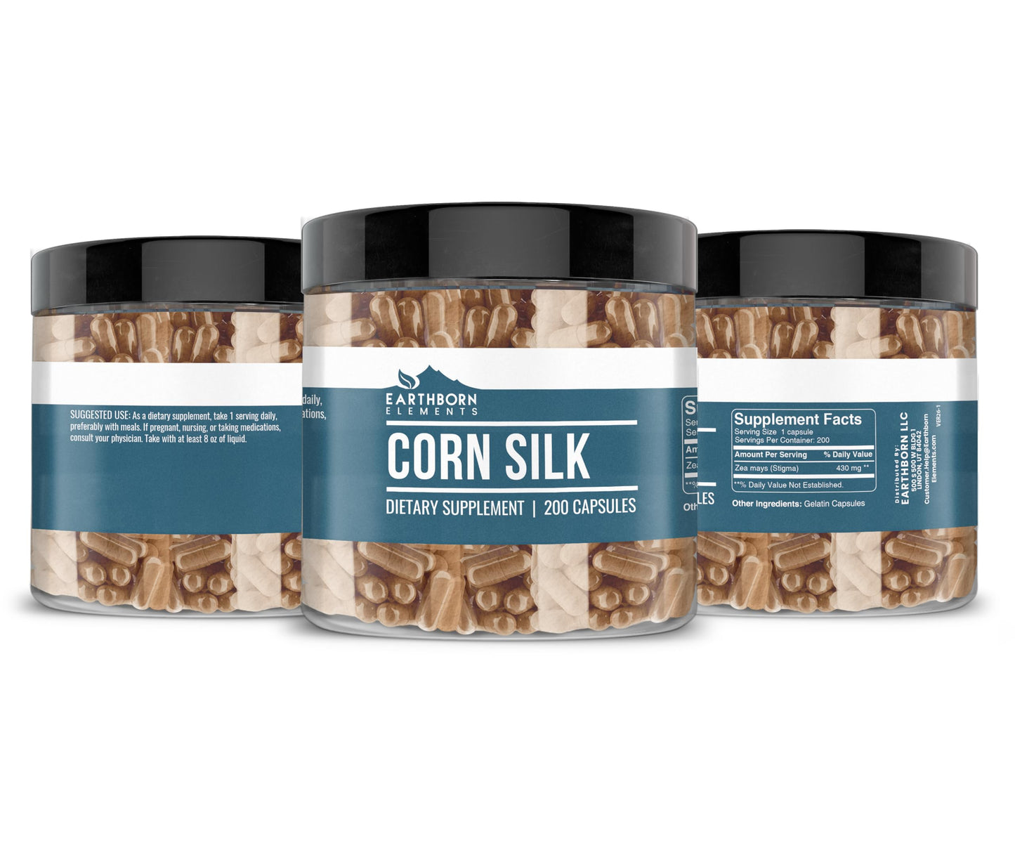 Earthborn Elements Corn Silk Extract Capsules 200