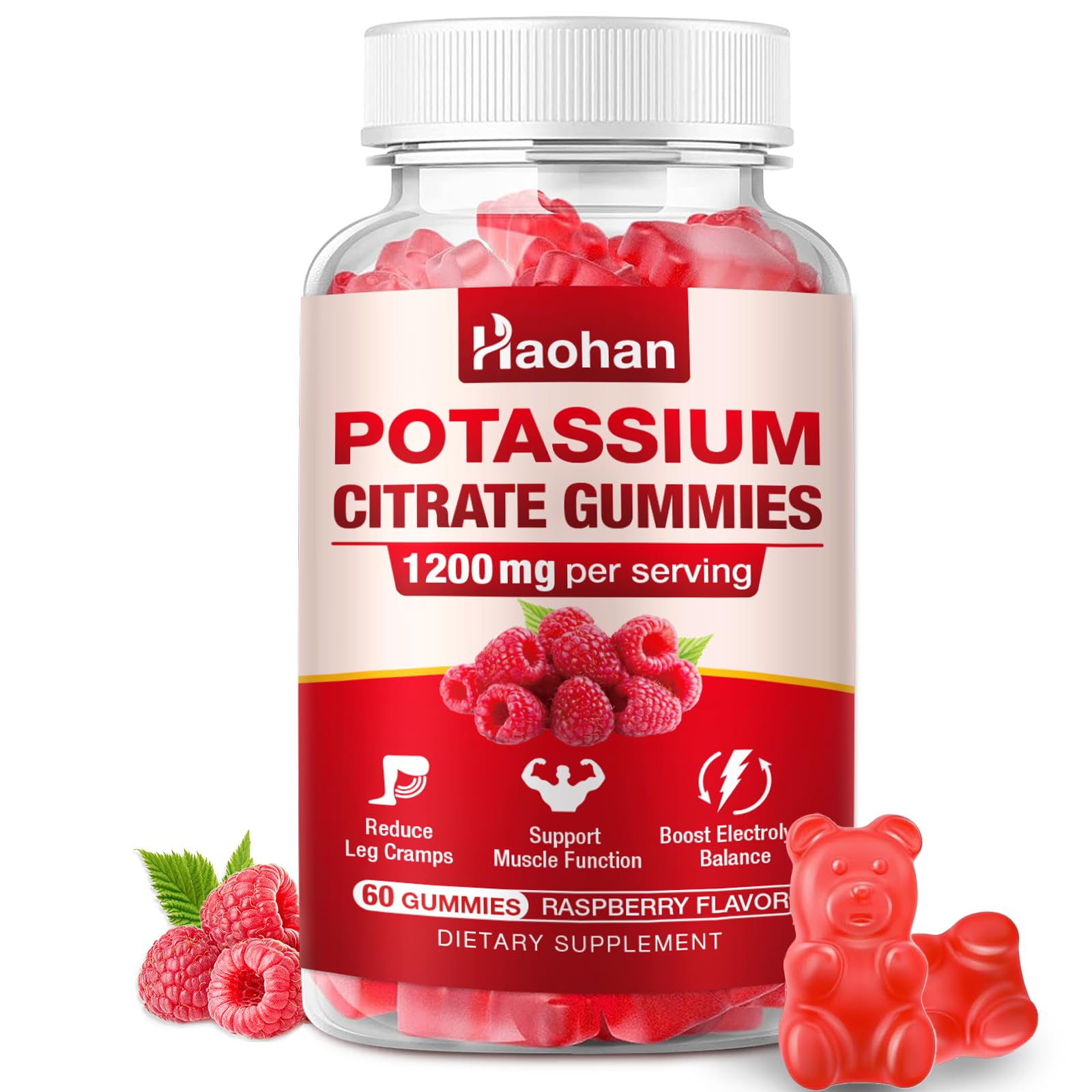 Haohan Potassium Citrate Gummies 60 Count