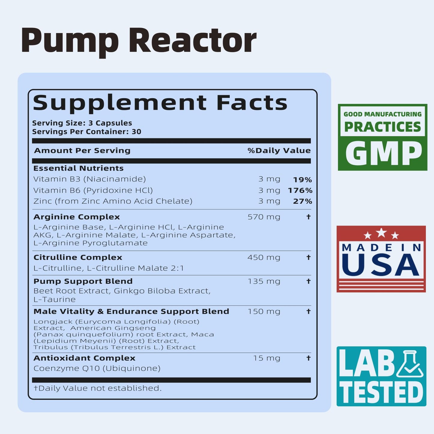 HappieVita Nitric Oxide Booster Capsule, 90 Capsules