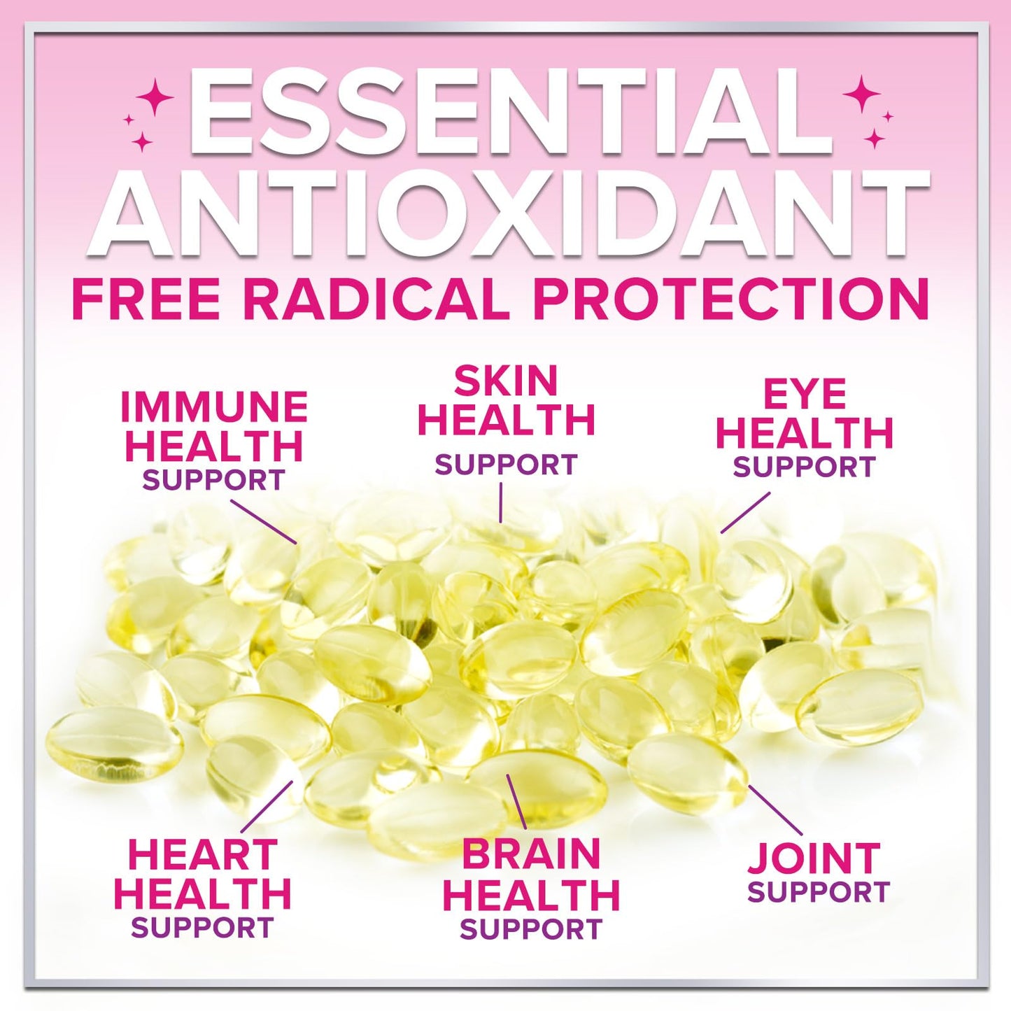 Hello Lovely! Vitamin E 180 mg per Serving dl-Alpha VitaminE Immune Health Support Softgels 60