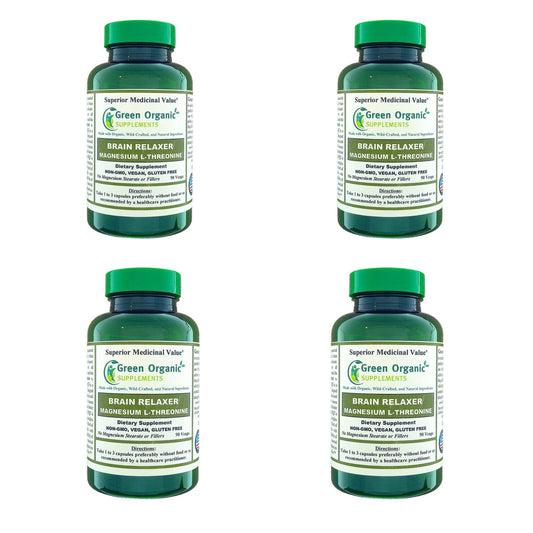 Green Organic Supplements Magnesium L-Threonine Capsules 360
