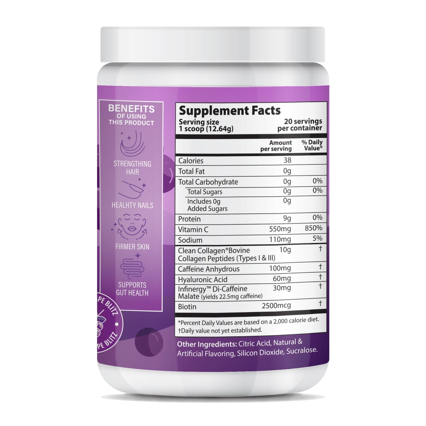 ABOUT YOUR COLLAGEN Peptide Energy Collagen Powder, 12.73 oz