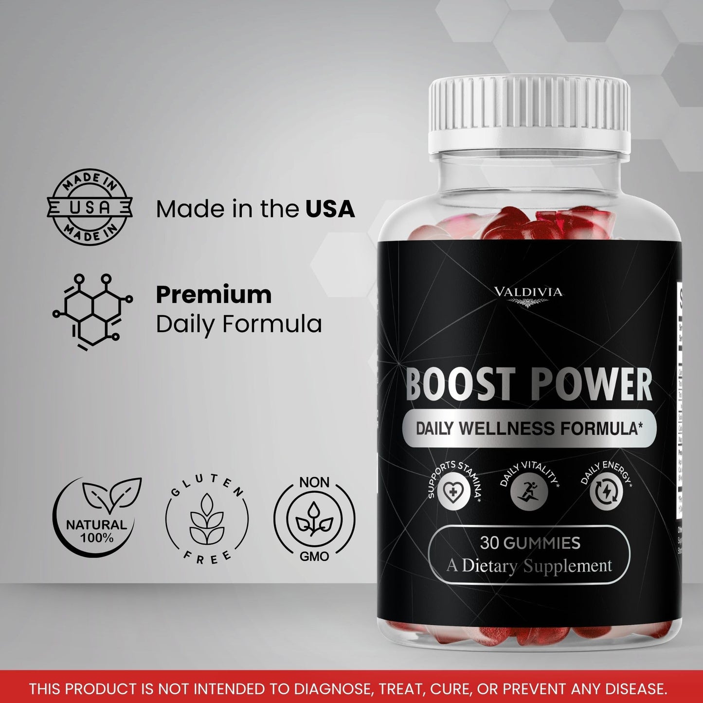 Valdivia Boost Power Gummies 30 Gummies