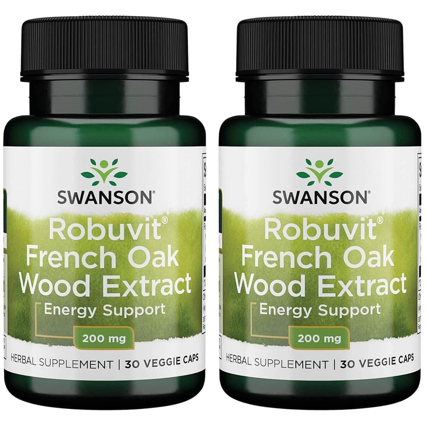 Swanson Robuvit French Oak Wood Extract 200 Milligrams Capsules, 60 Count