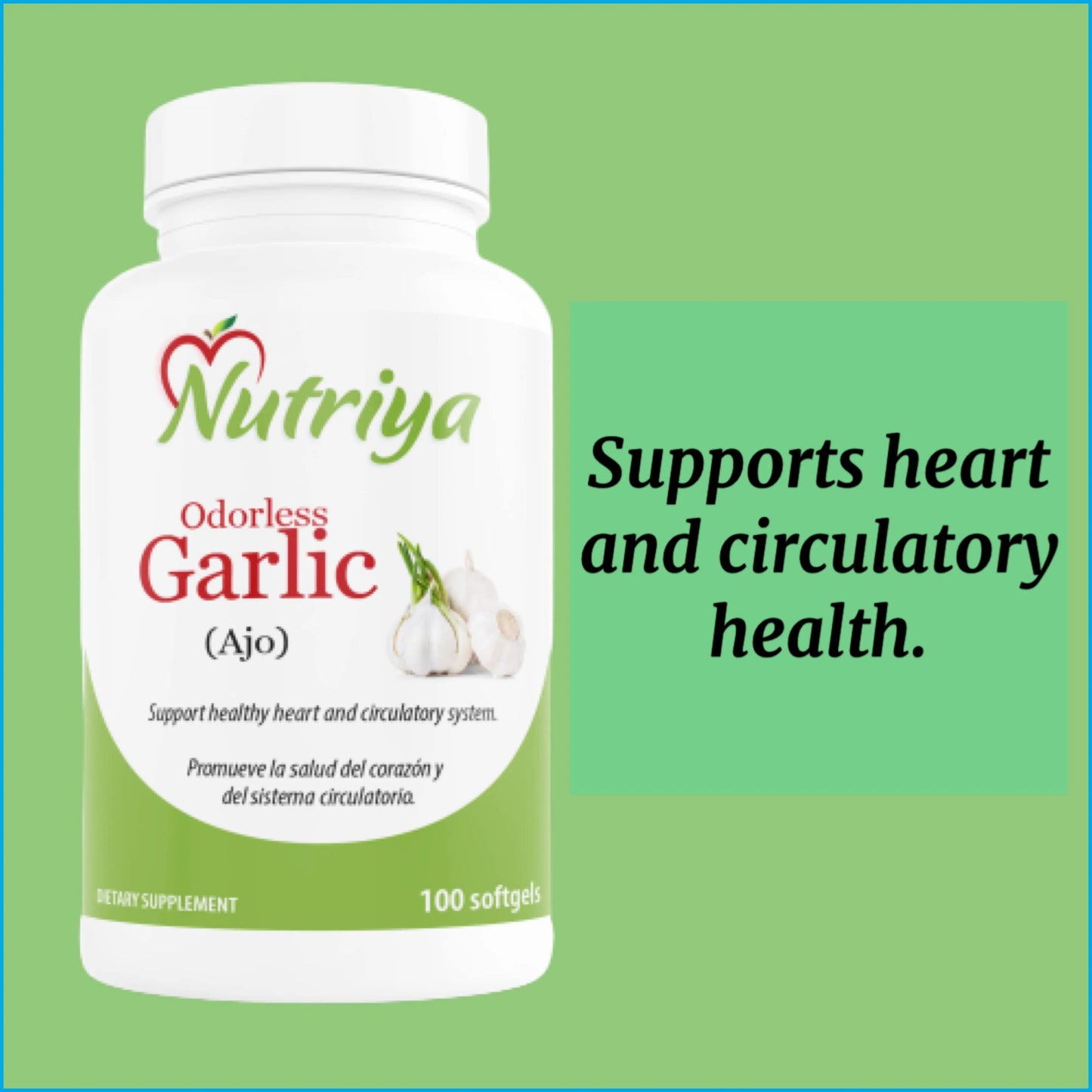 Nutriya Odorless Garlic (AJO) Softgels 100