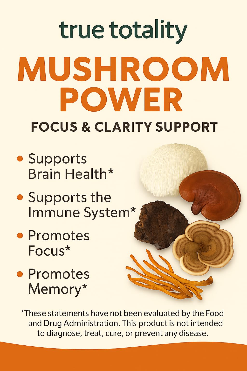True Totality Mushroom Complex Capsules 60 Capsules
