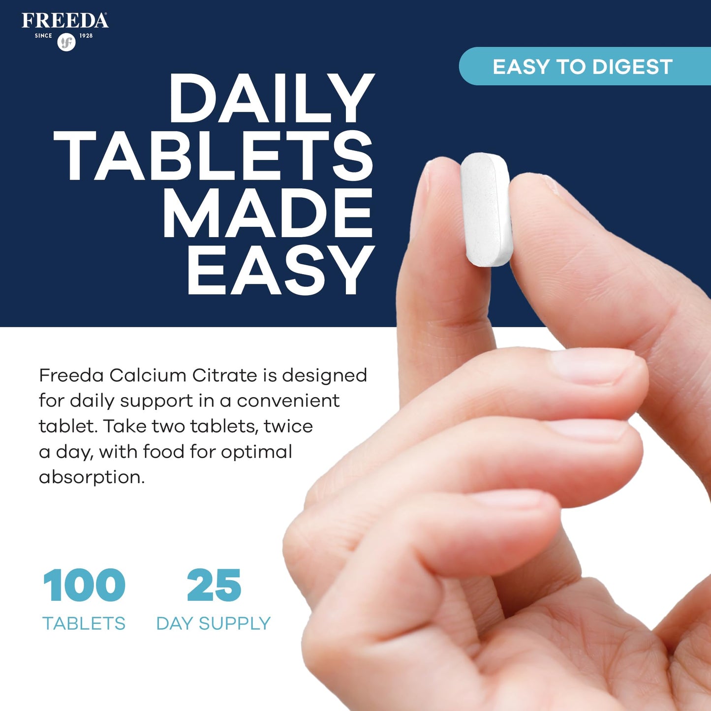 FREEDA Calcium Citrate Tablet 100 Tablets