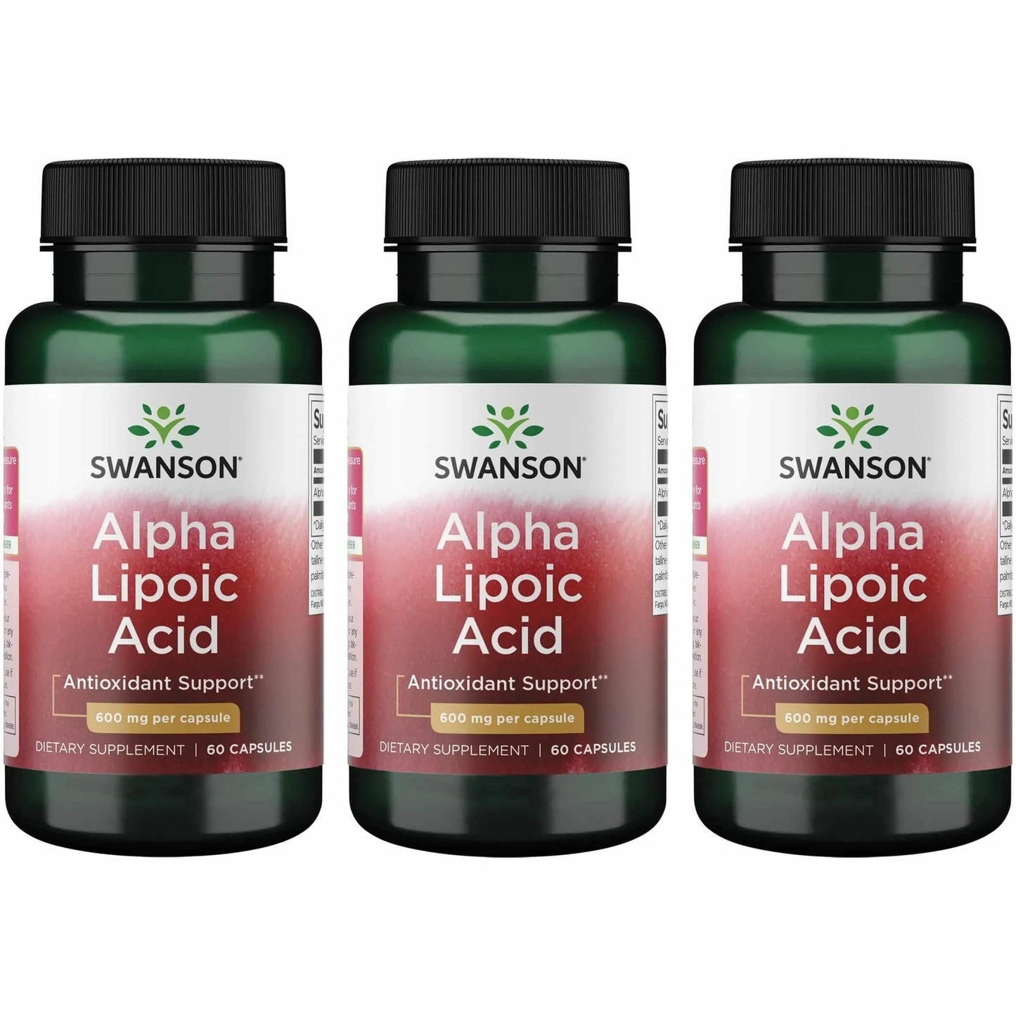 Swanson Alpha Lipoic Acid Capsules 180 Capsules