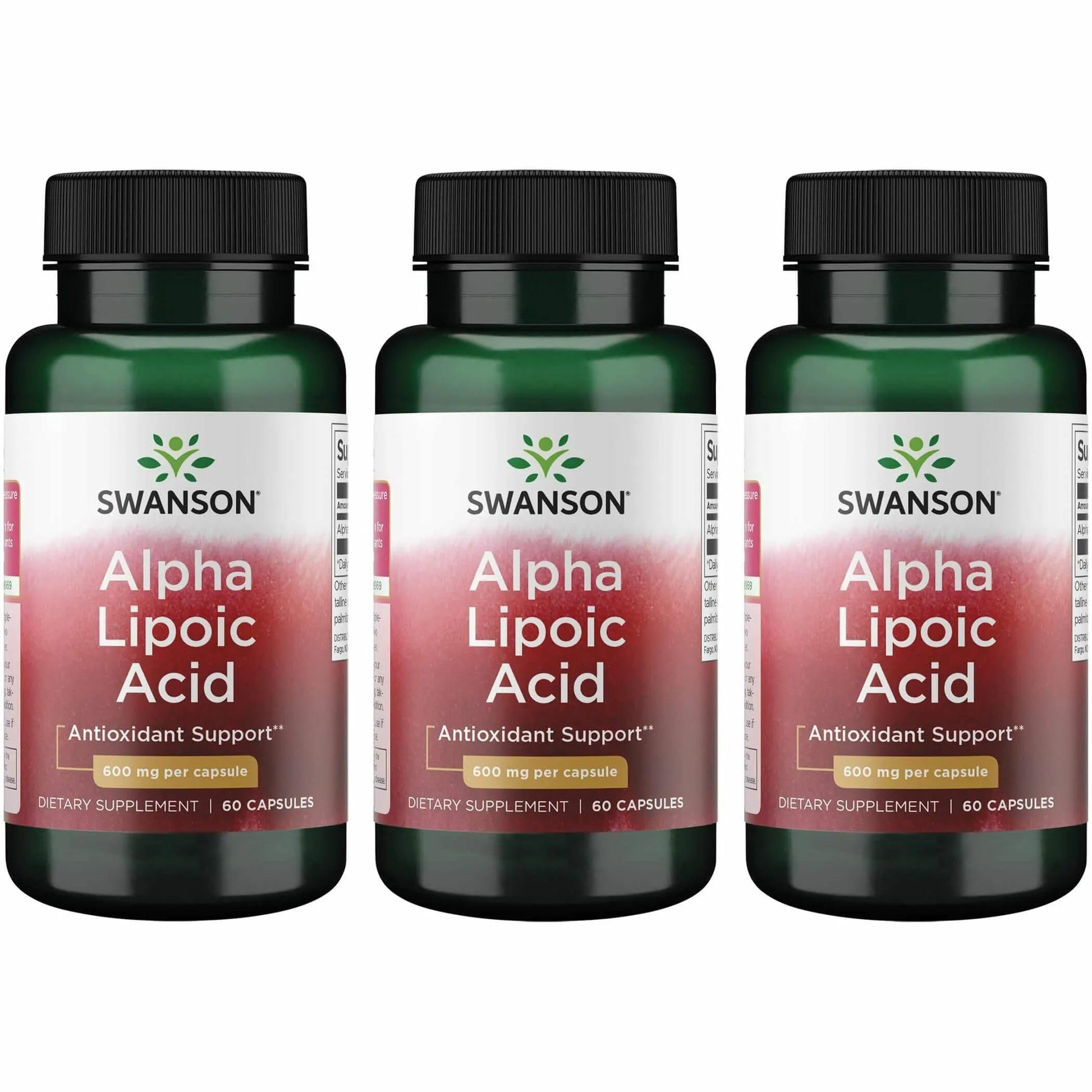 Swanson Alpha Lipoic Acid Capsules 180 Capsules
