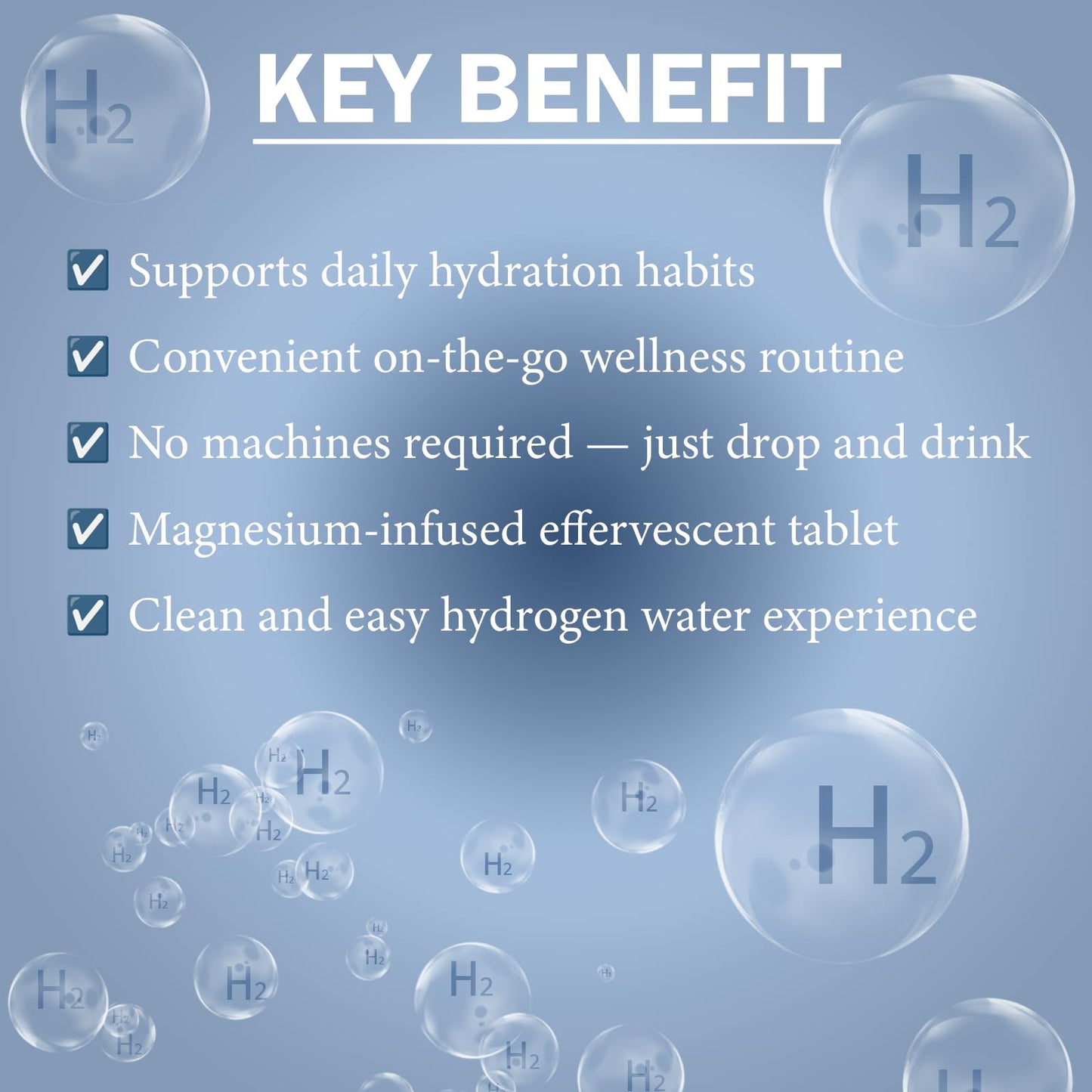 MATOP H2 Molecular Hydrogen Water Tablets 90 Tablets