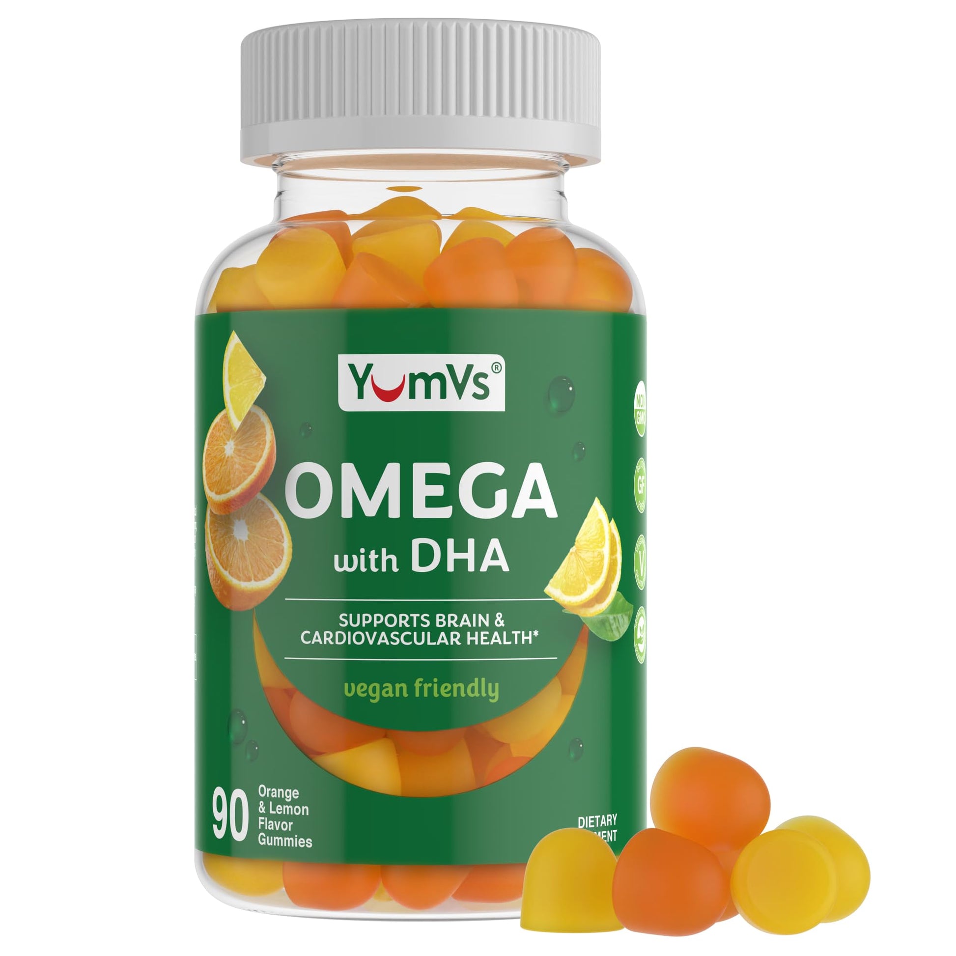 YUM-V'S Vegan Omega-3 Supplement Gummies 90