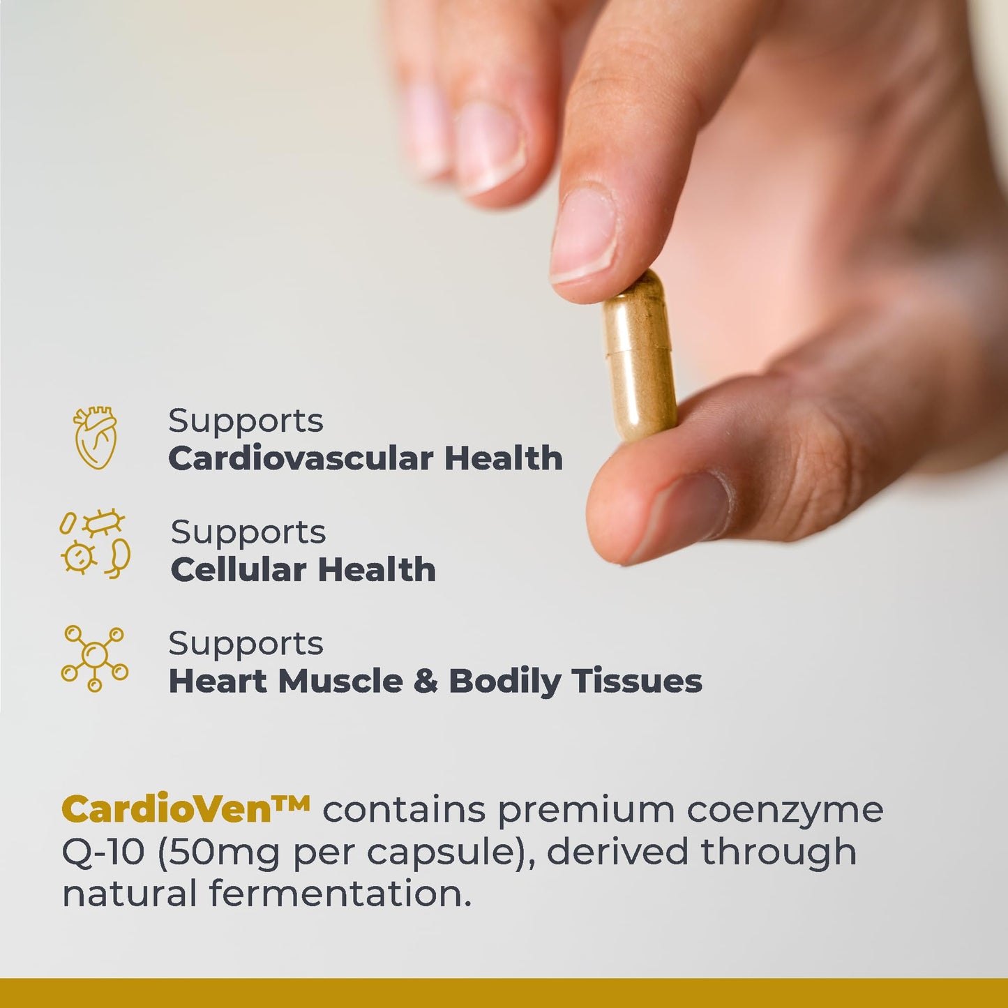 Premier Research Labs CardioVen CoQ10 Coenzyme Q10 Supplement 50mg Ubiquinol with Chlorella Tocotrienol & Cayenne Pepper for Heart Health Antioxidant Support, 60 Vegetarian Capsules