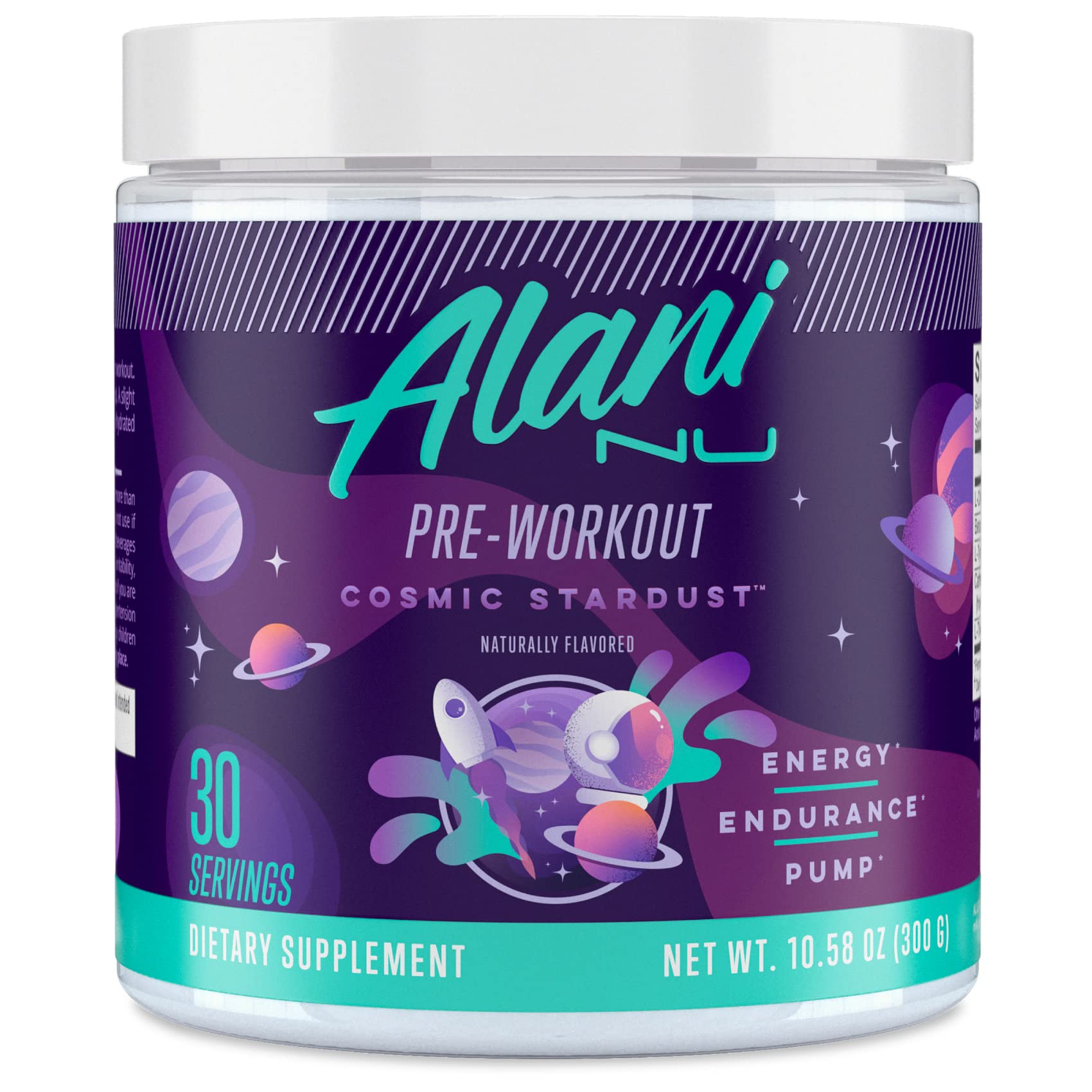 Alani Nu Pre Workout Cosmic Stardust Powder 10.2 oz