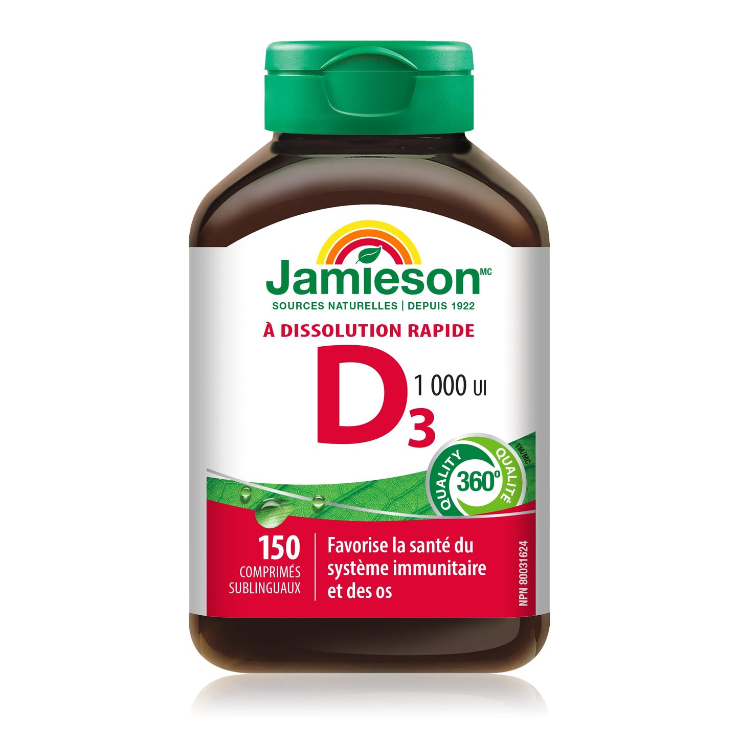 Jamieson Laboratories Vitamin D3 1,000 IU 150 Tablets